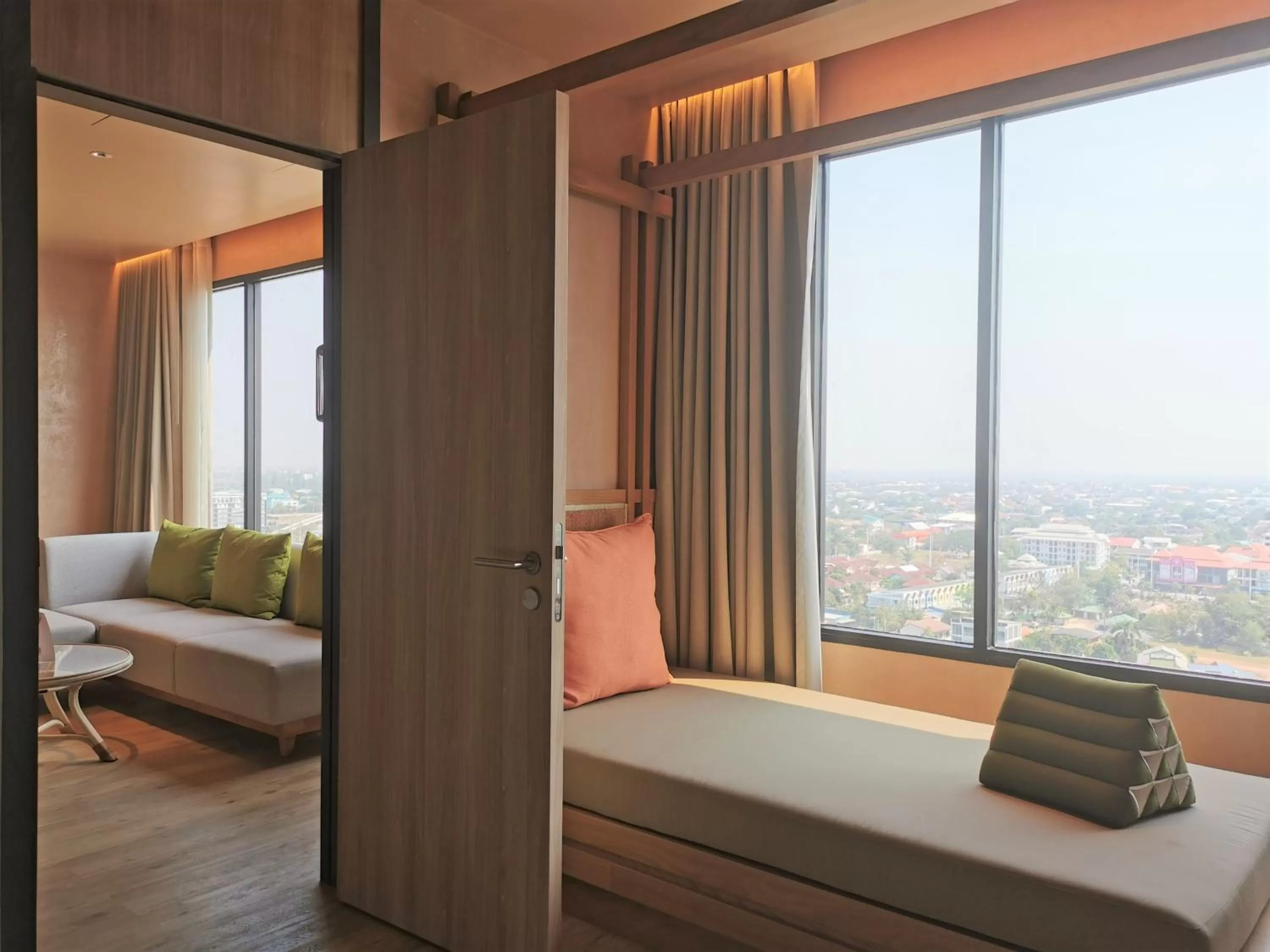 Living room, Bed in Centara Korat