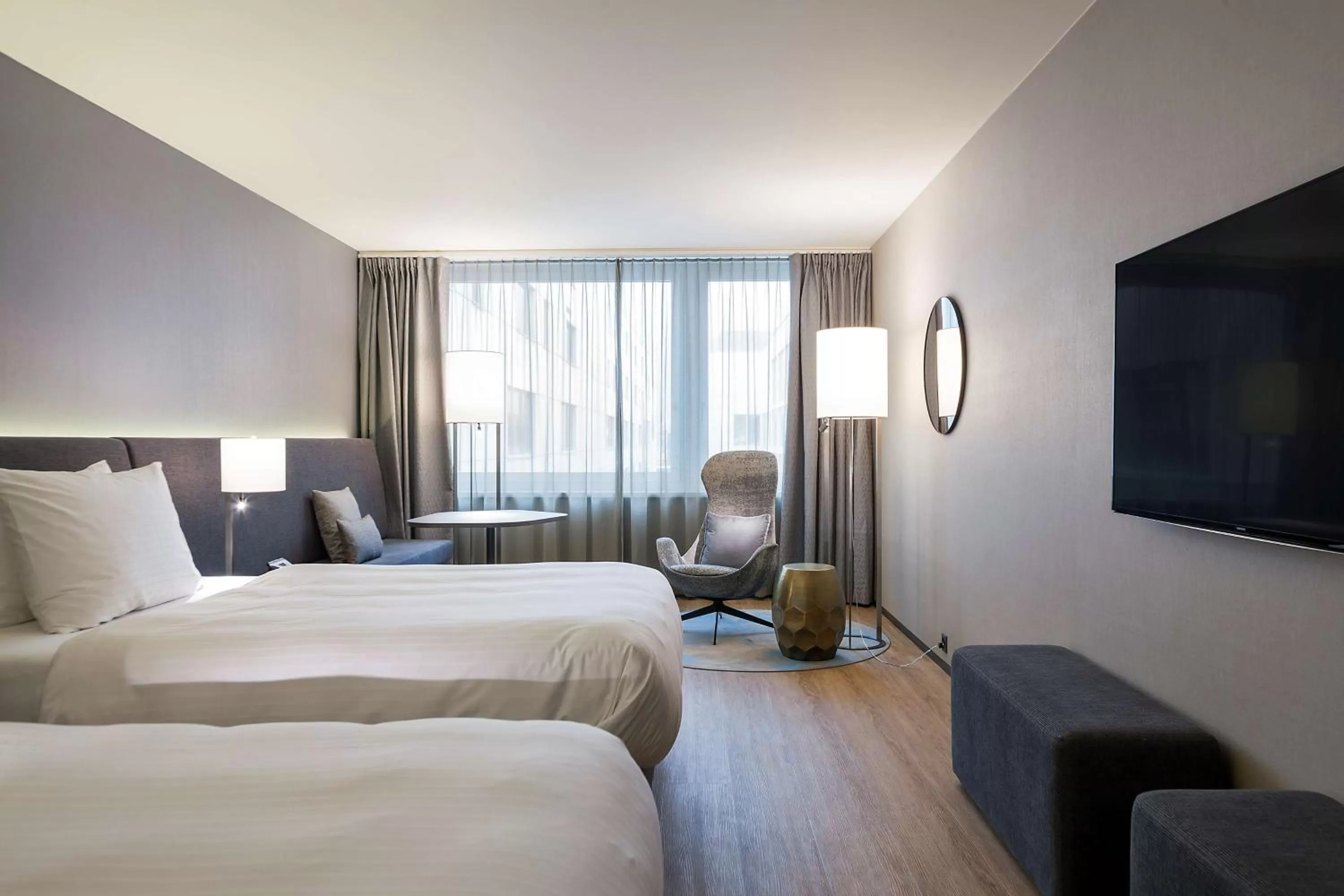 Photo of the whole room, Bed in Radisson Blu Hotel, Lucerne