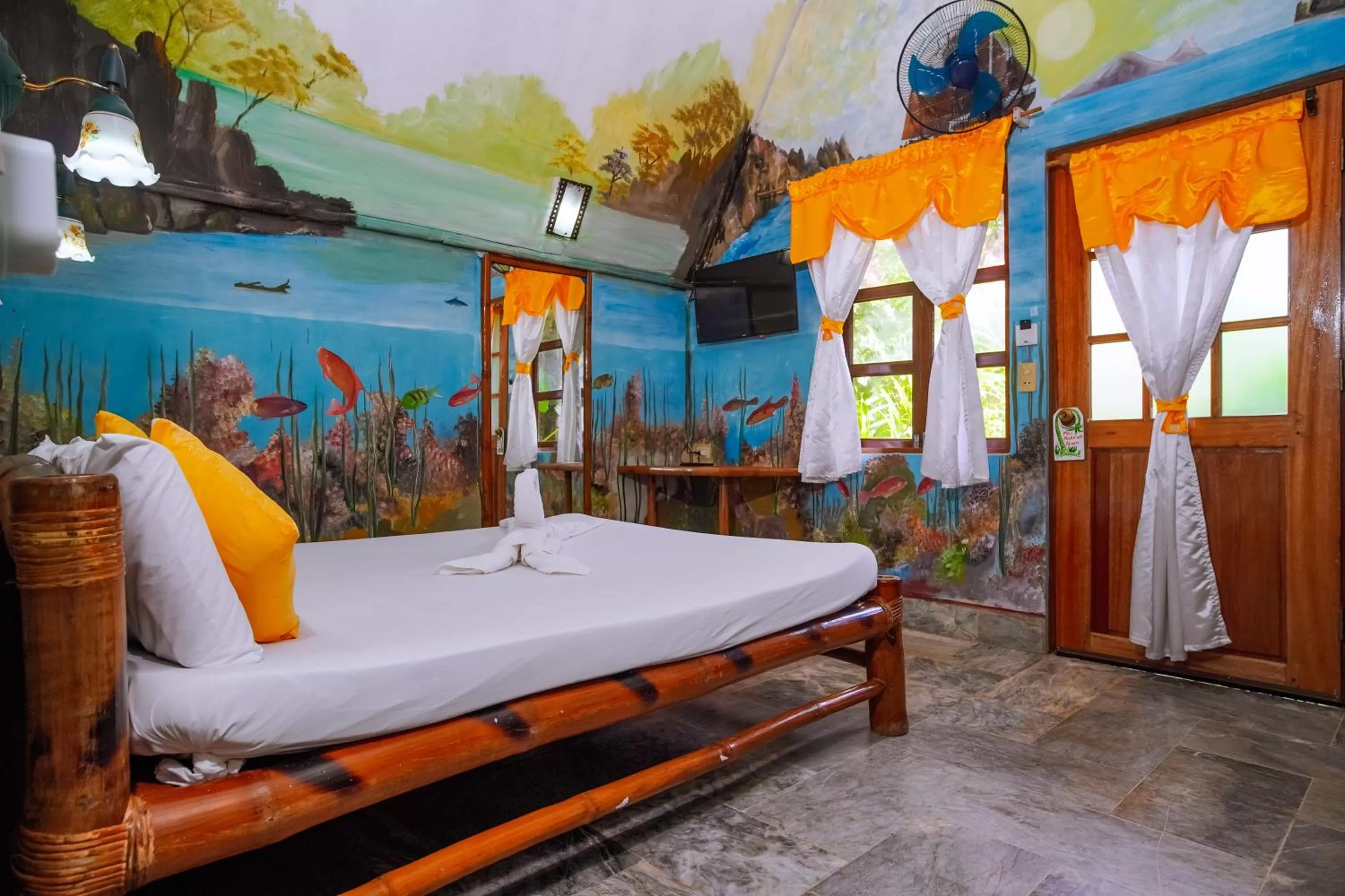 Photo of the whole room, Bed in Kokosnuss Garden Resort