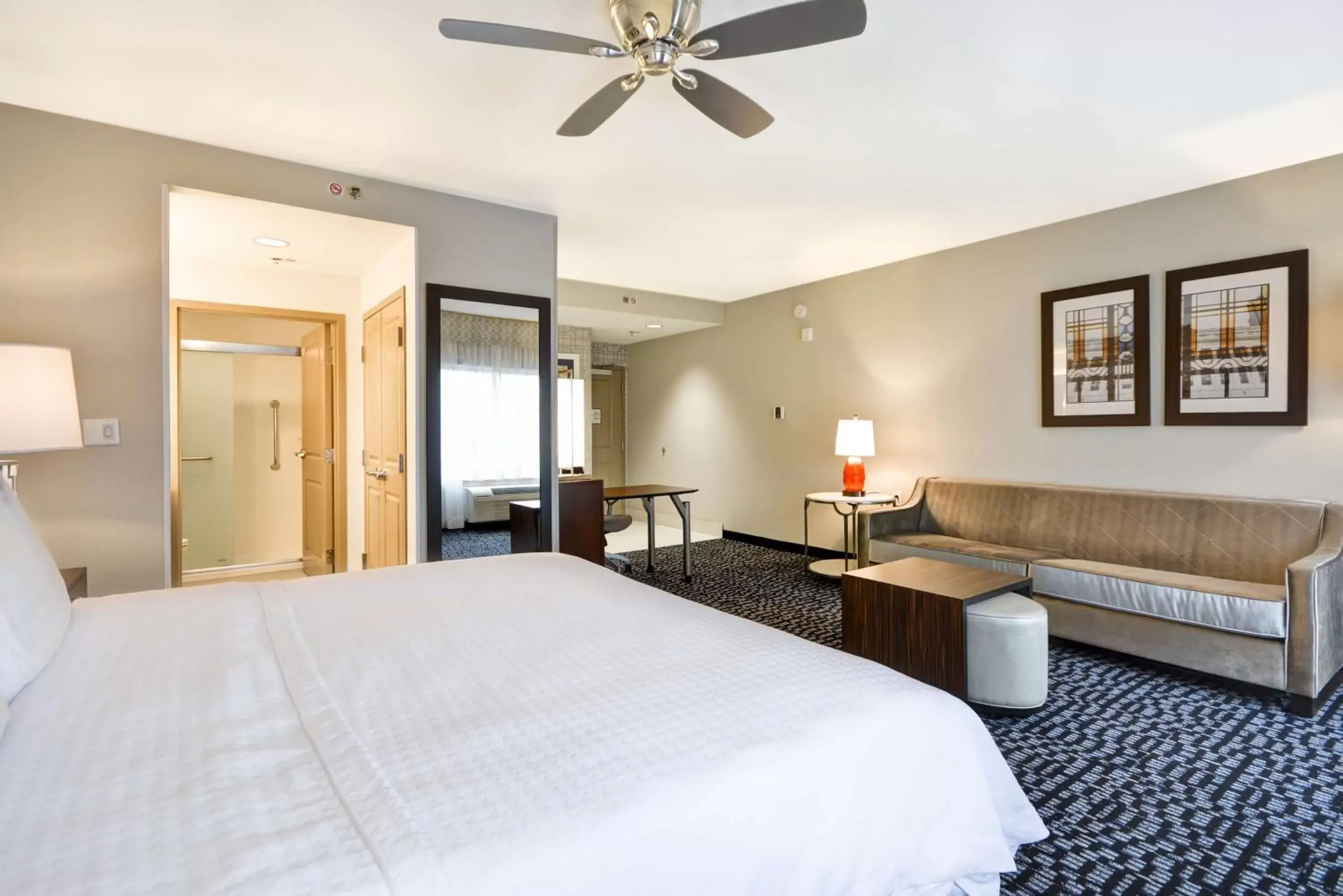 Bed in Homewood Suites by Hilton Birmingham Downtown Near UAB