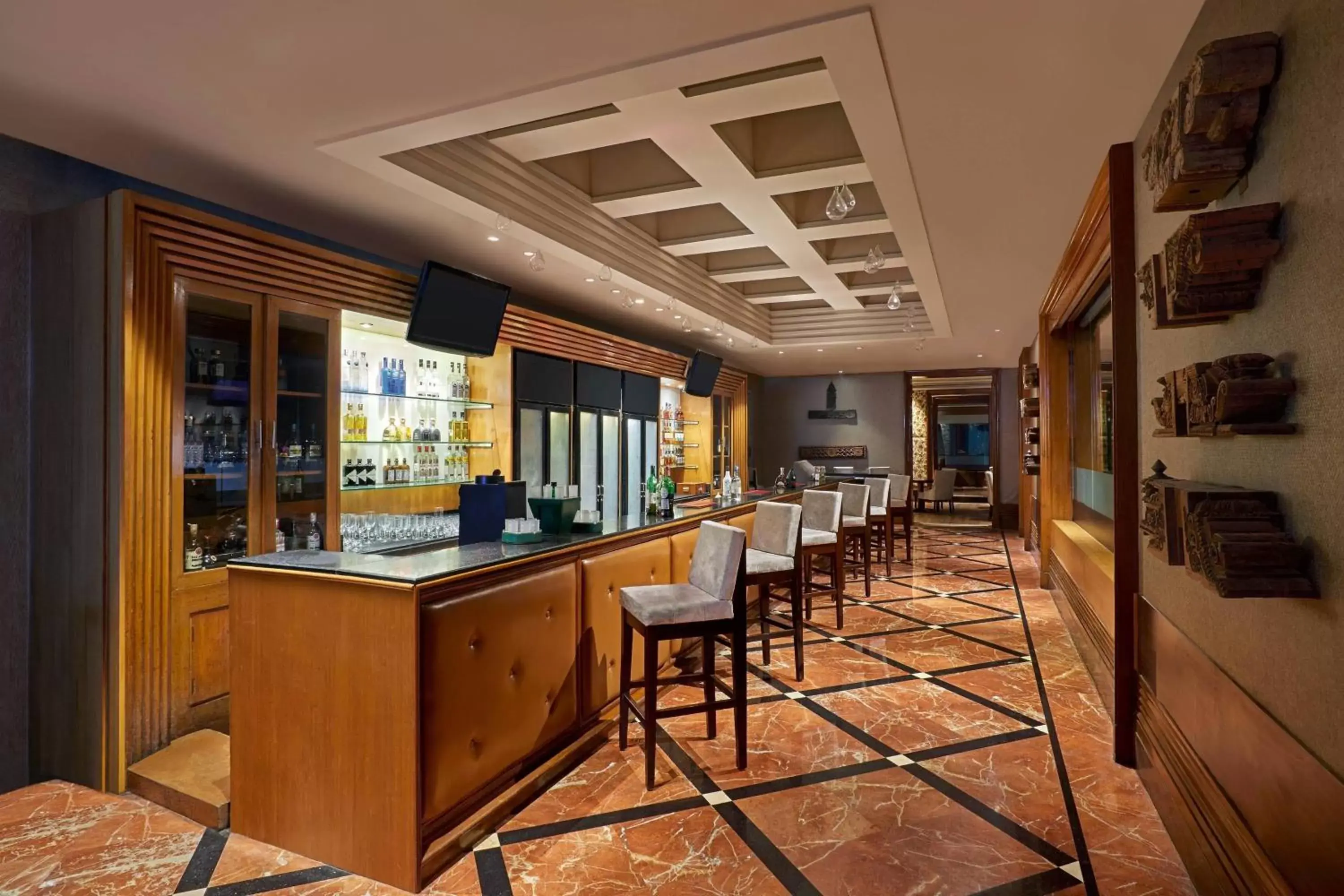 Lounge or bar in Hyderabad Marriott Hotel & Convention Centre