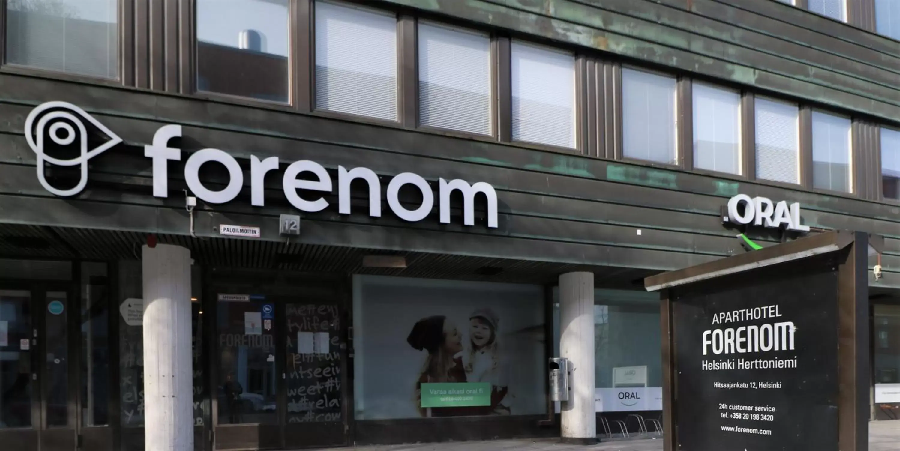 Property building in Forenom Aparthotel Helsinki Herttoniemi Property building in Forenom Aparthotel Helsinki Herttoniemi