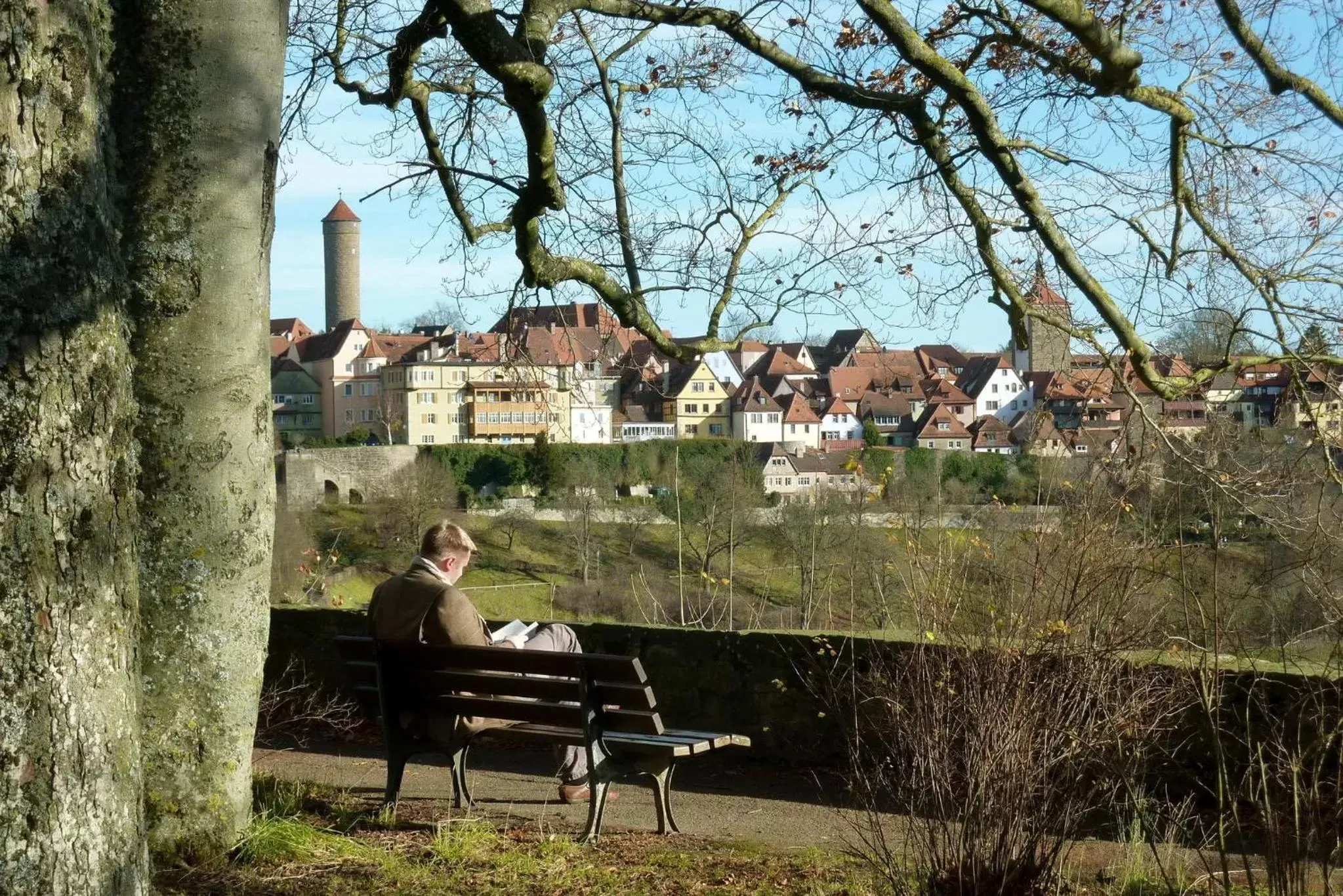 Natural landscape, Patio/Outdoor Area in Hotel Rappen Rothenburg ob der Tauber