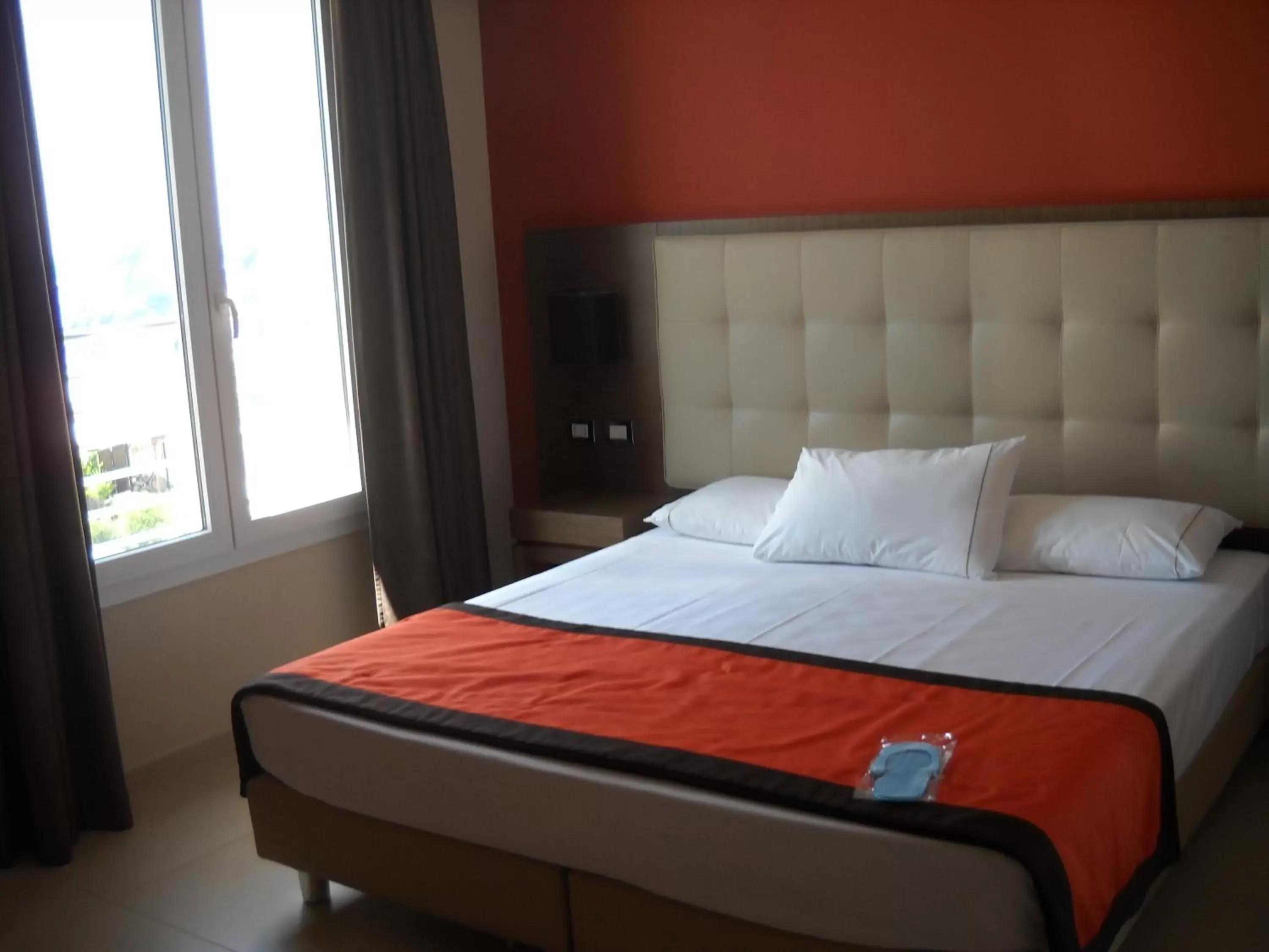 Bed in Hotel Tiber