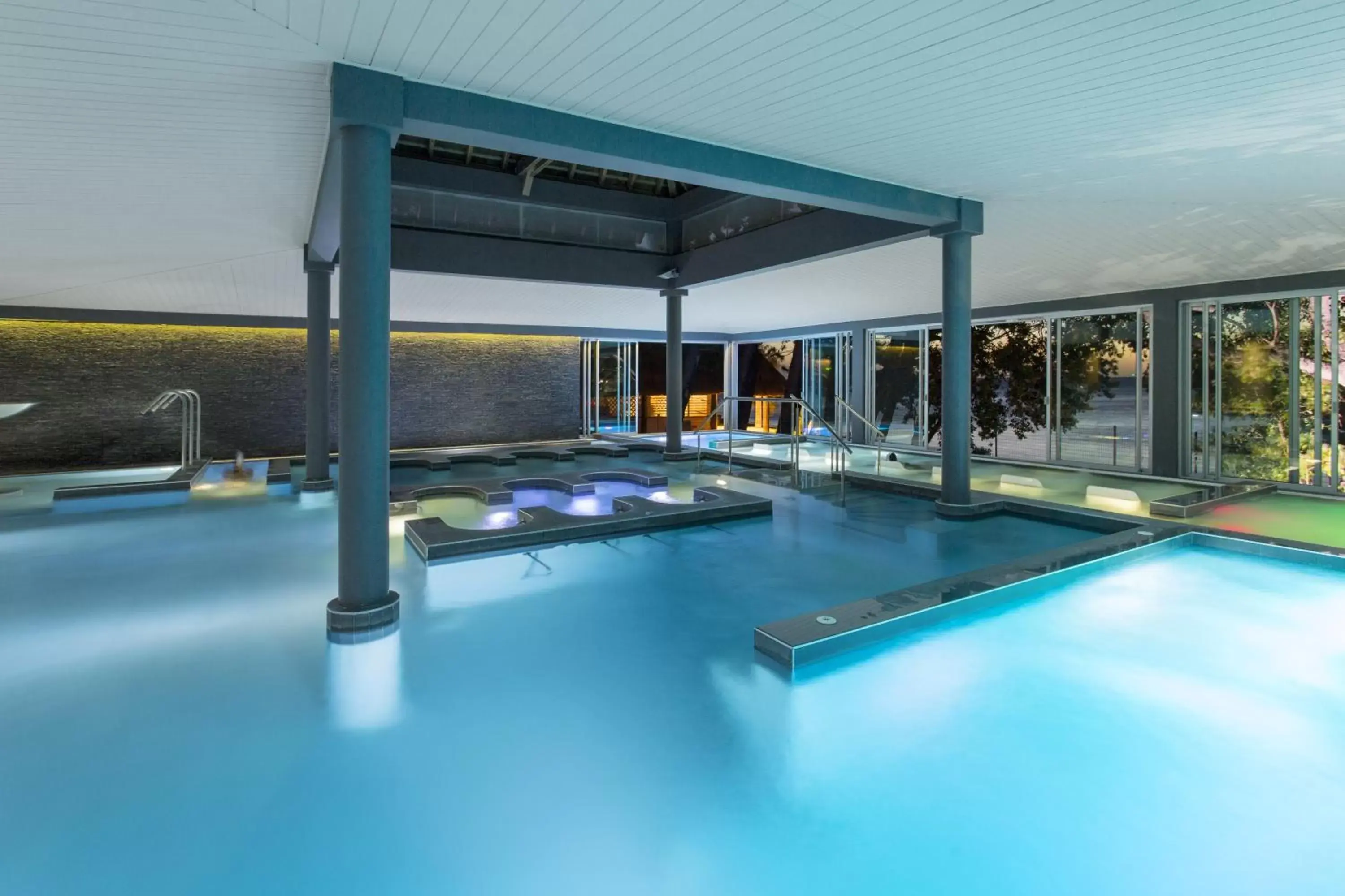 Hot Spring Bath, Swimming Pool in Chateau Royal Beach Resort & Spa, Noumea