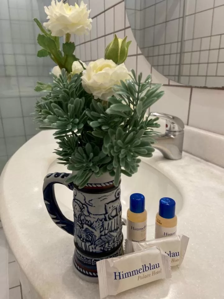Bathroom in Hotel Himmelblau