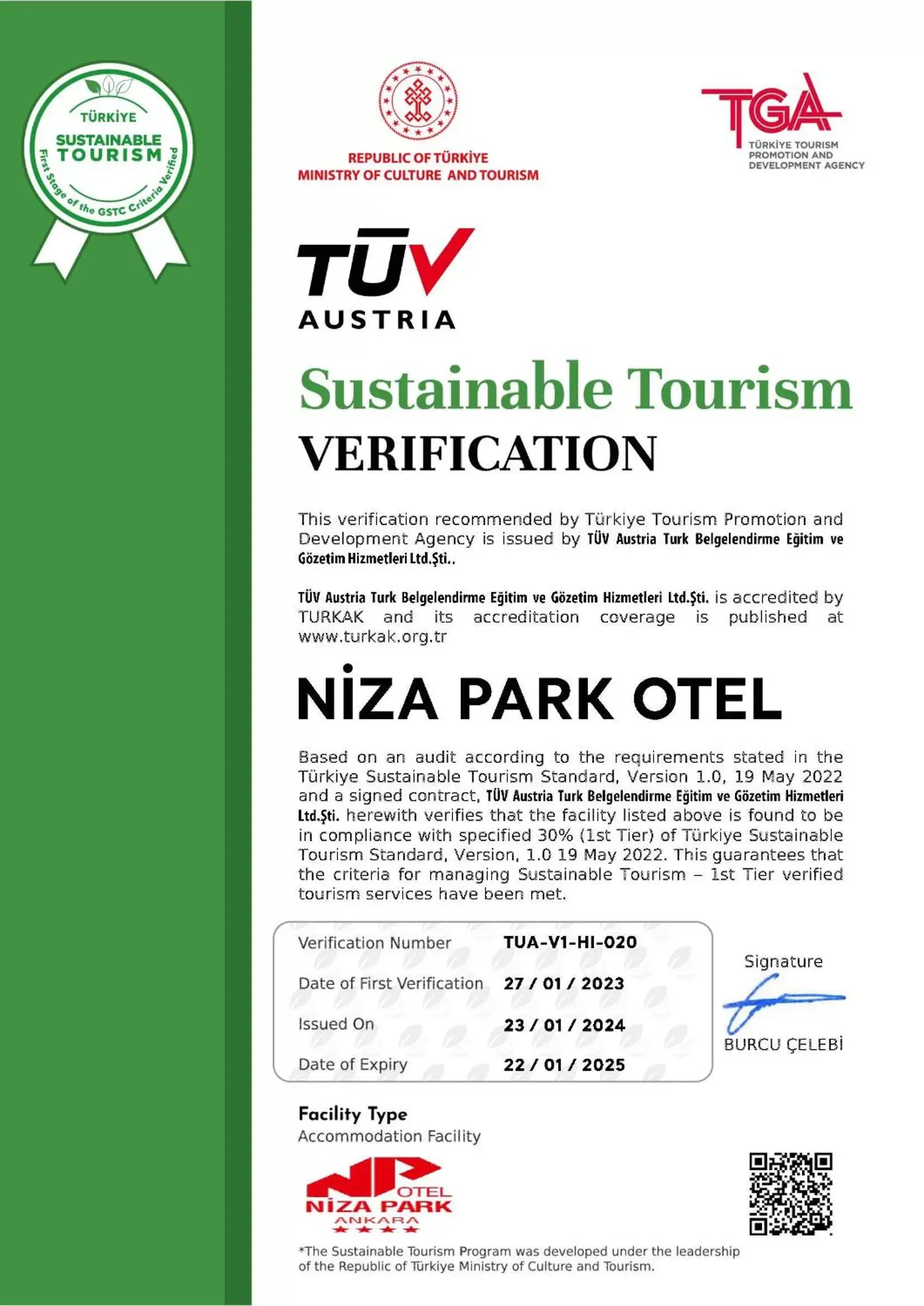 Logo/Certificate/Sign, Logo/Certificate/Sign/Award in Niza Park Hotel