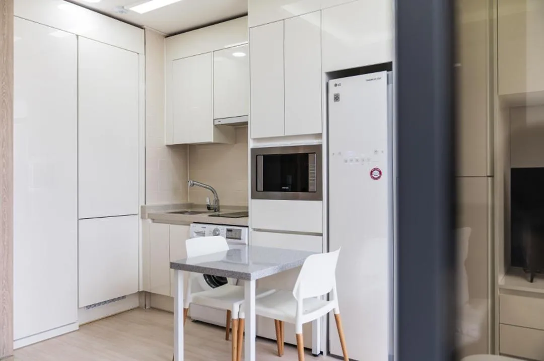 Kitchen or kitchenette in The Mark Sokcho Residence hotel