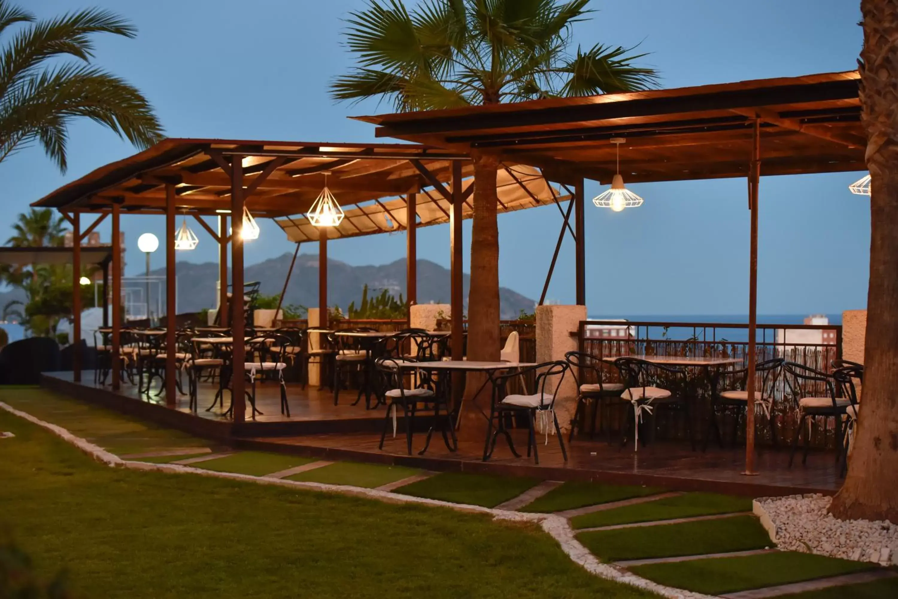 Patio, Restaurant/Places to Eat in Ramada Resort by Wyndham Puerto de Mazarron