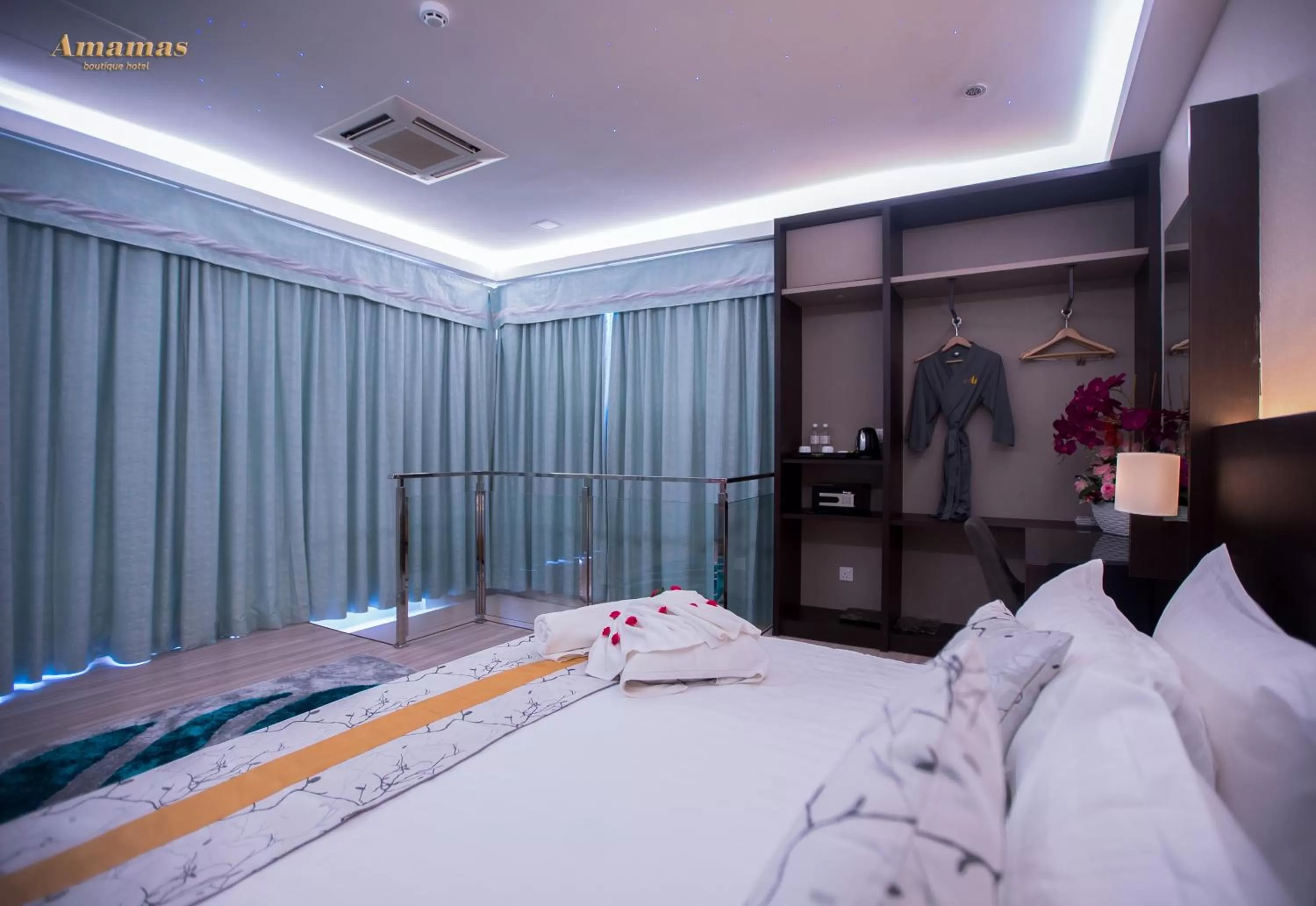 Bed in Amamas Boutique Hotel Kuching