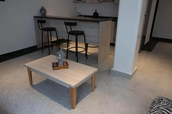 Kitchen or kitchenette, Seating Area in Hotel Urban Cholula