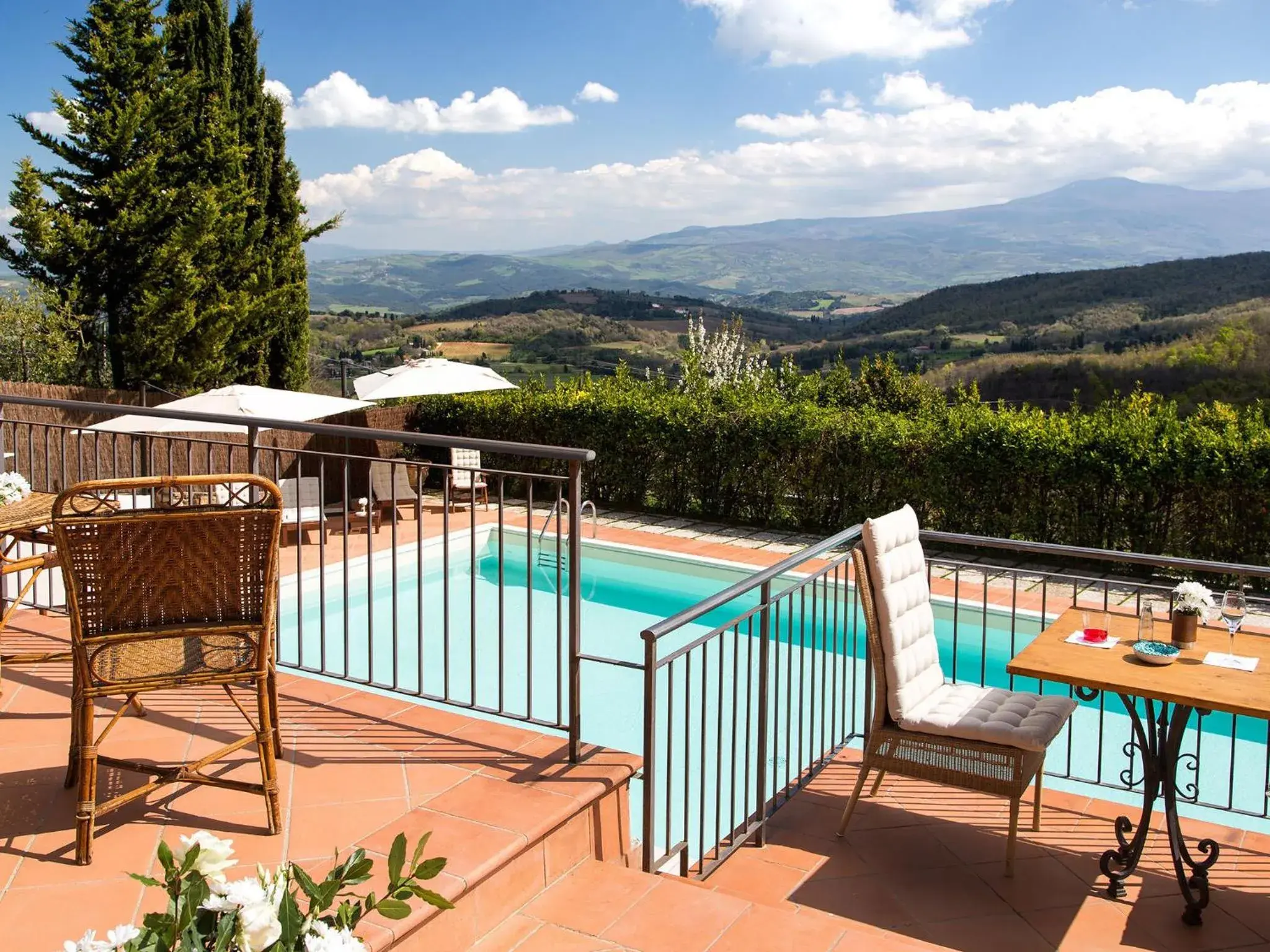 View (from property/room), Pool View in Si Montalcino Hotel & Restaurant