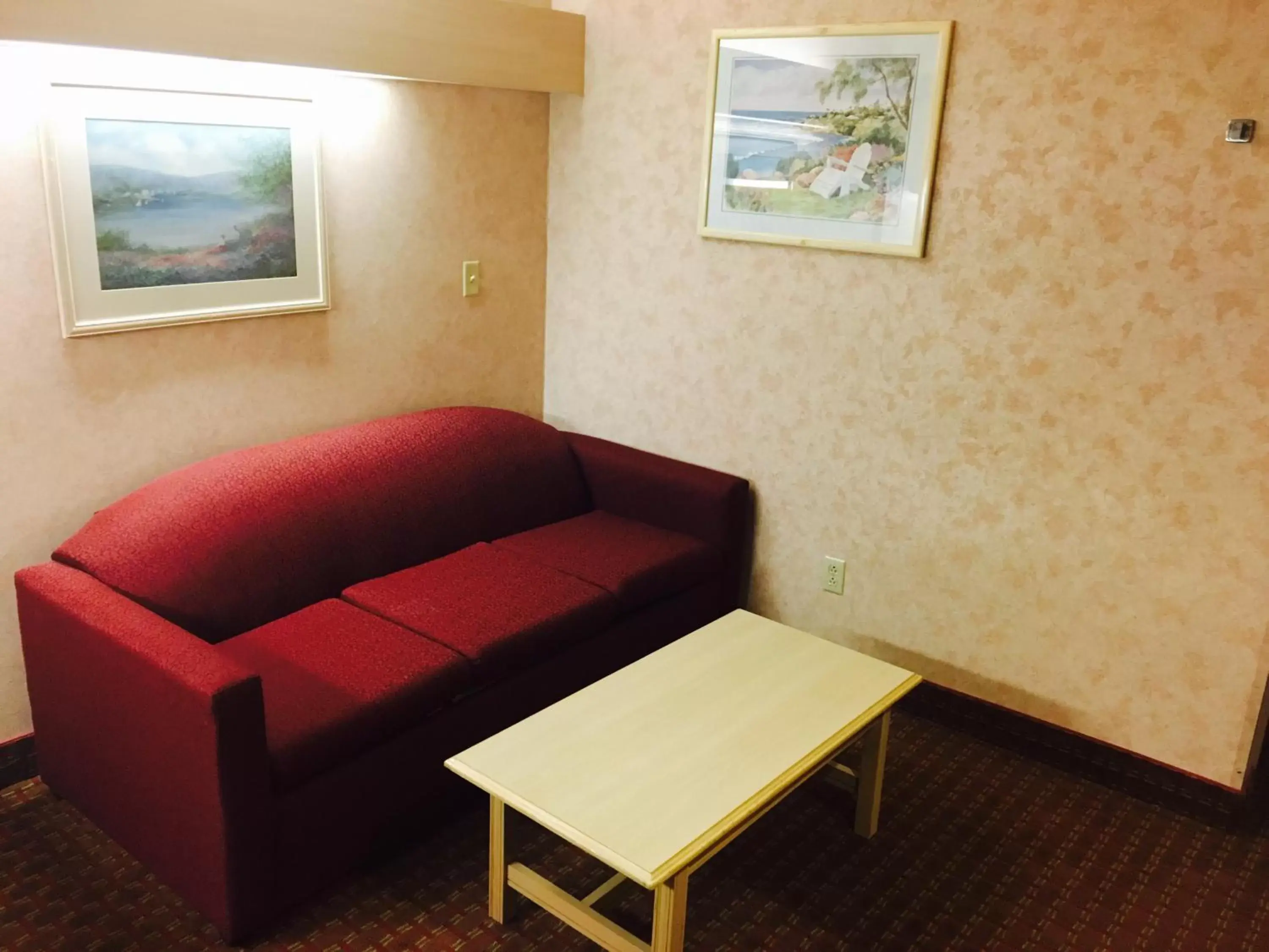 Seating area, Lounge/Bar in Microtel Inn & Suites by Wyndham Syracuse Baldwinsville