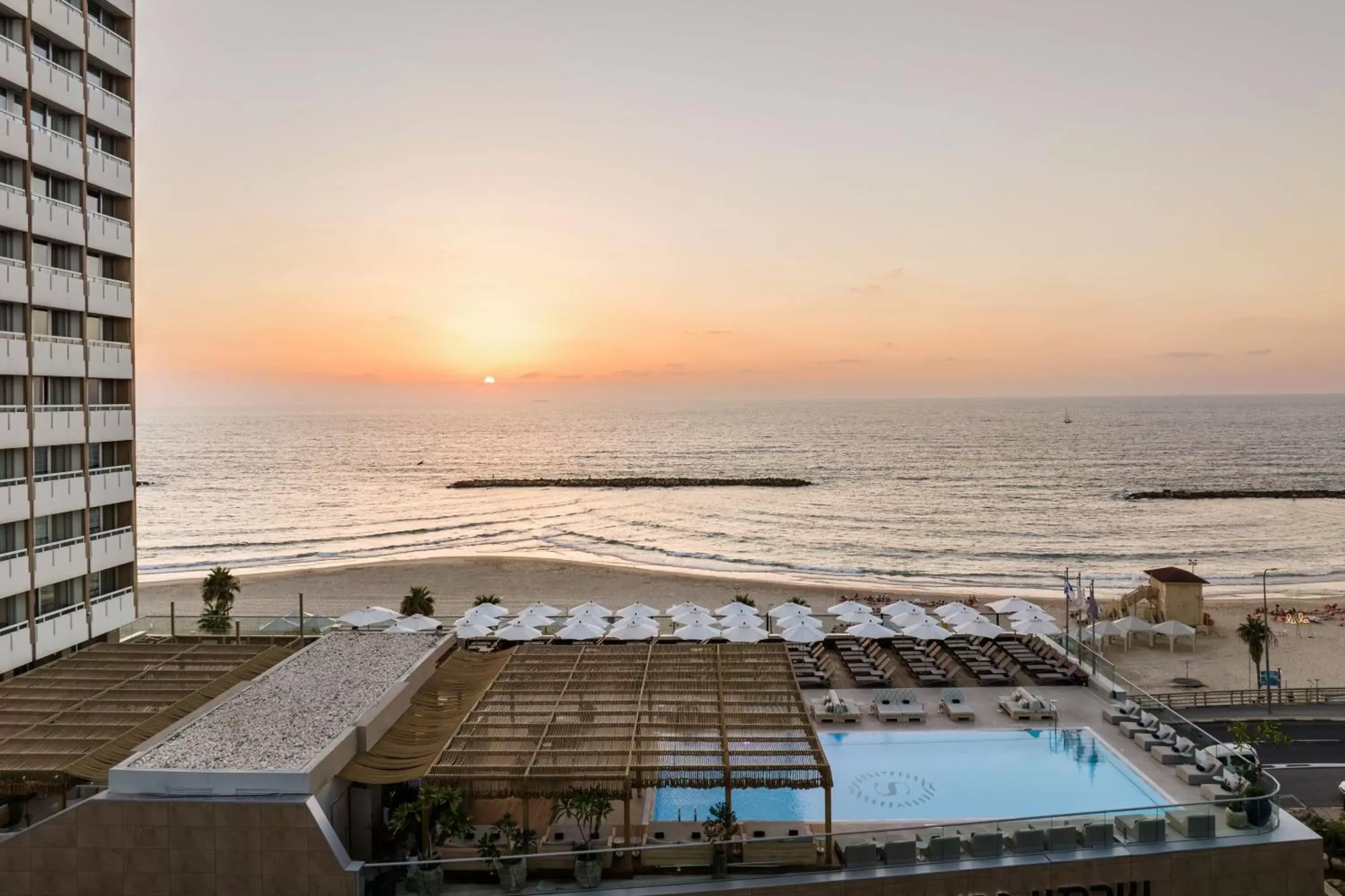 Swimming pool, Pool View in Sheraton Grand Tel Aviv