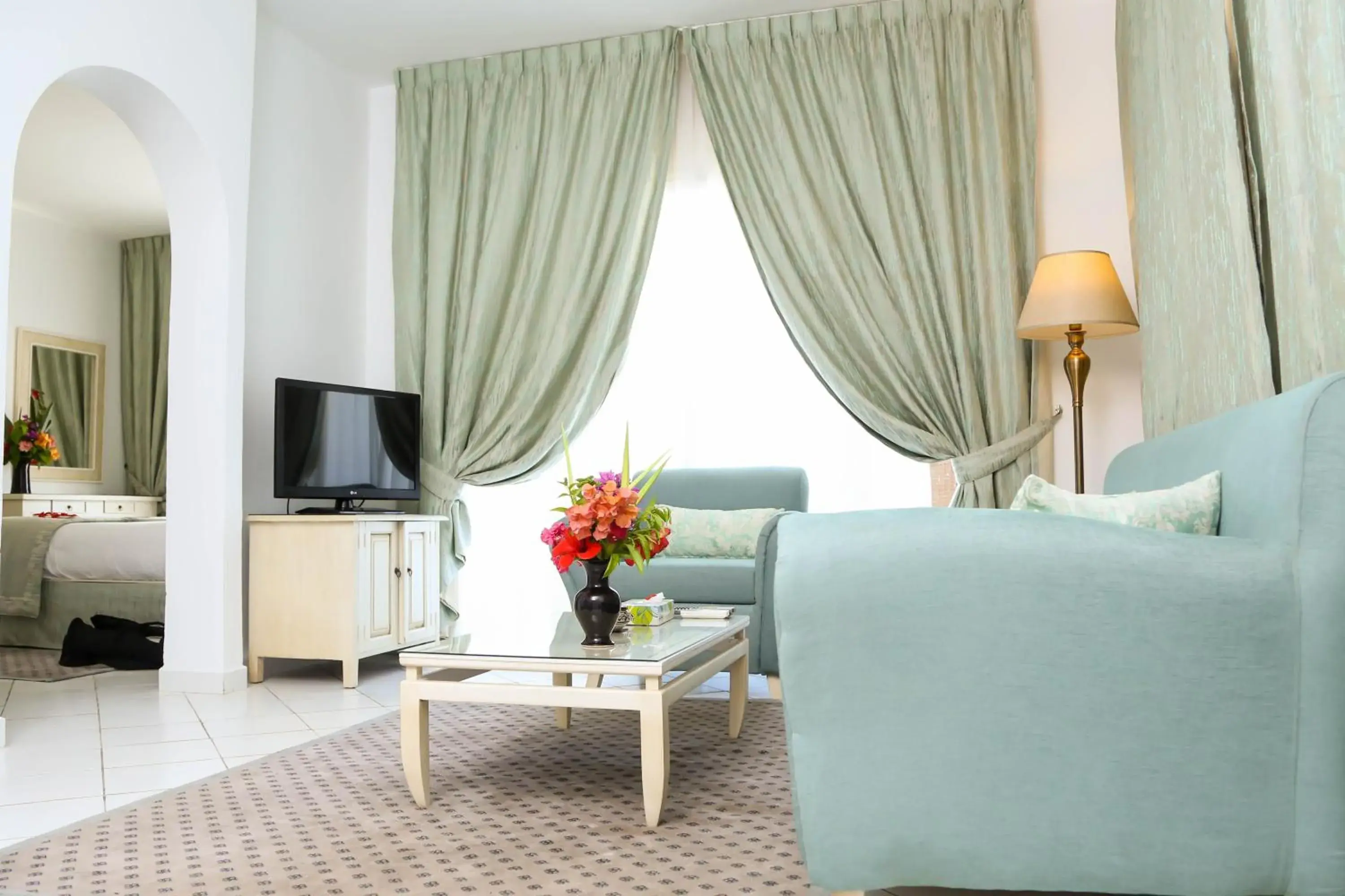 Living room, Bed in Golden Carthage Residences Living room, Bed in Golden Carthage Residences