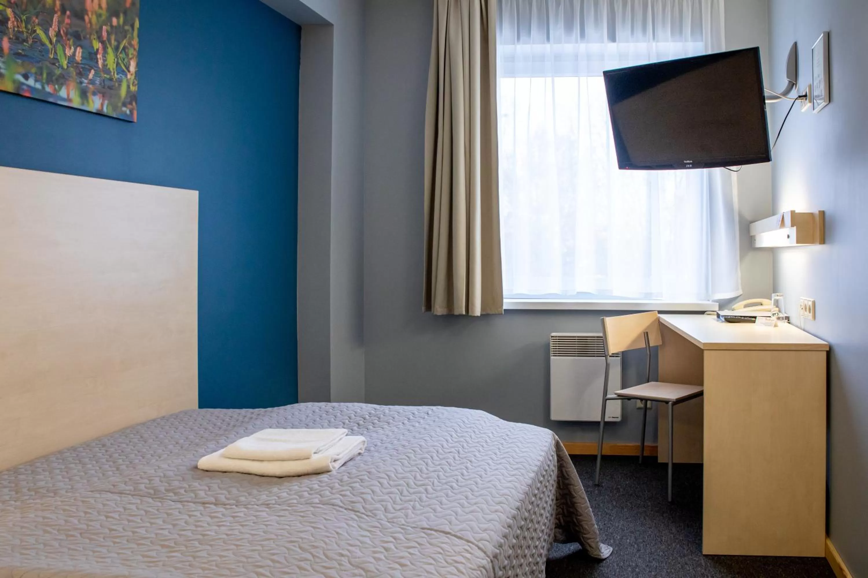 Bedroom, Bed in Rija Bauska Hotel