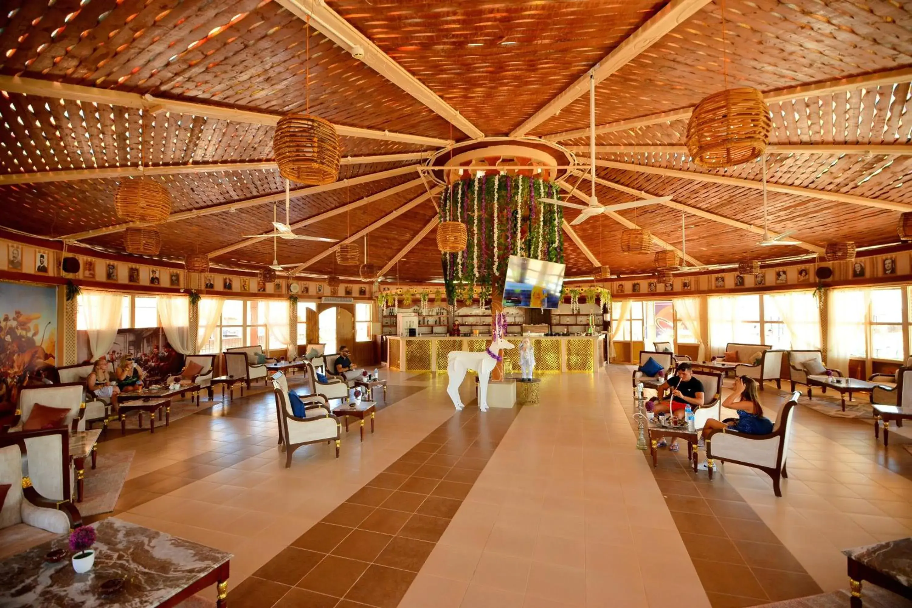 Seating area, Restaurant/Places to Eat in Sea Beach Aqua Park Resort