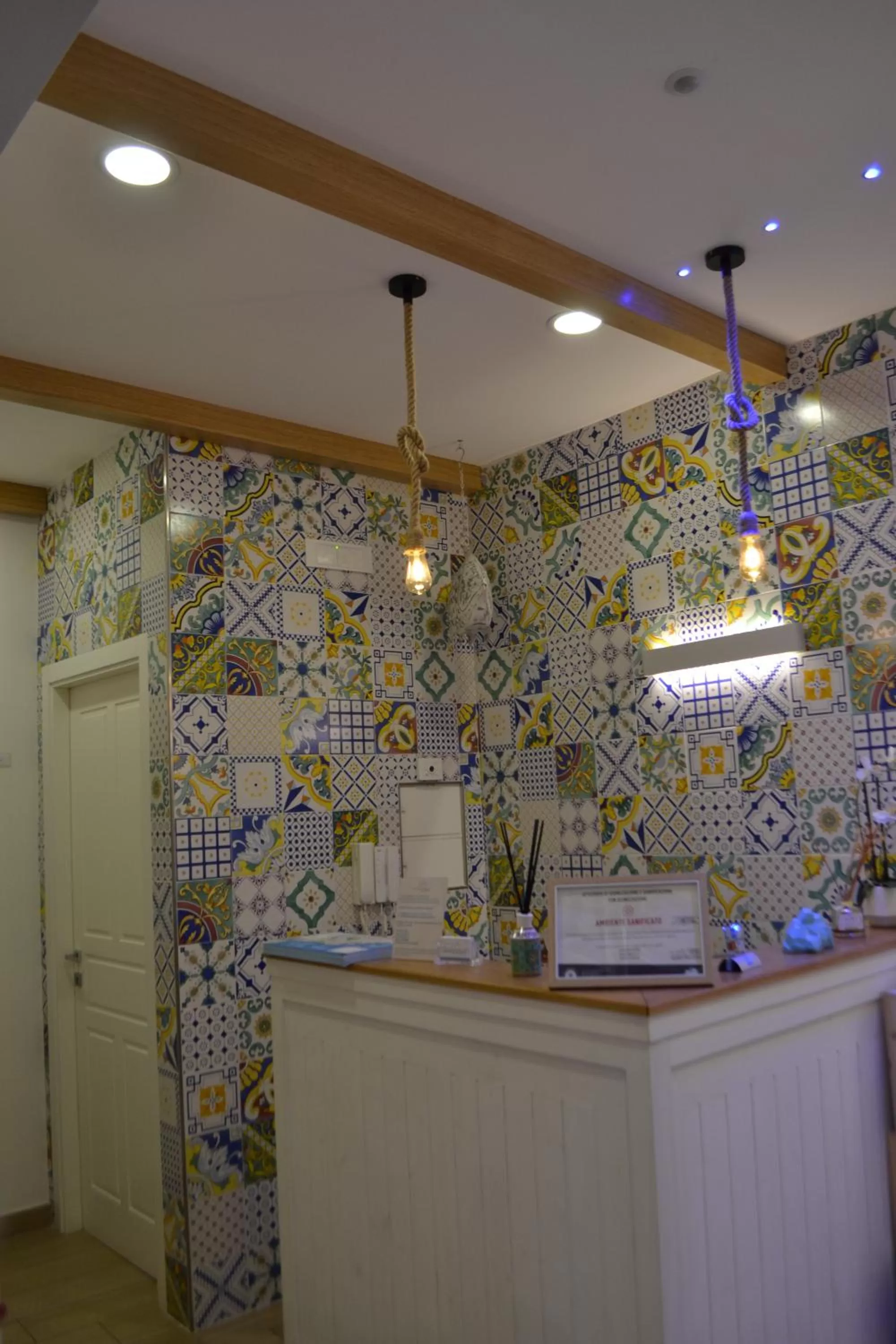 Lobby or reception in Antica Capri