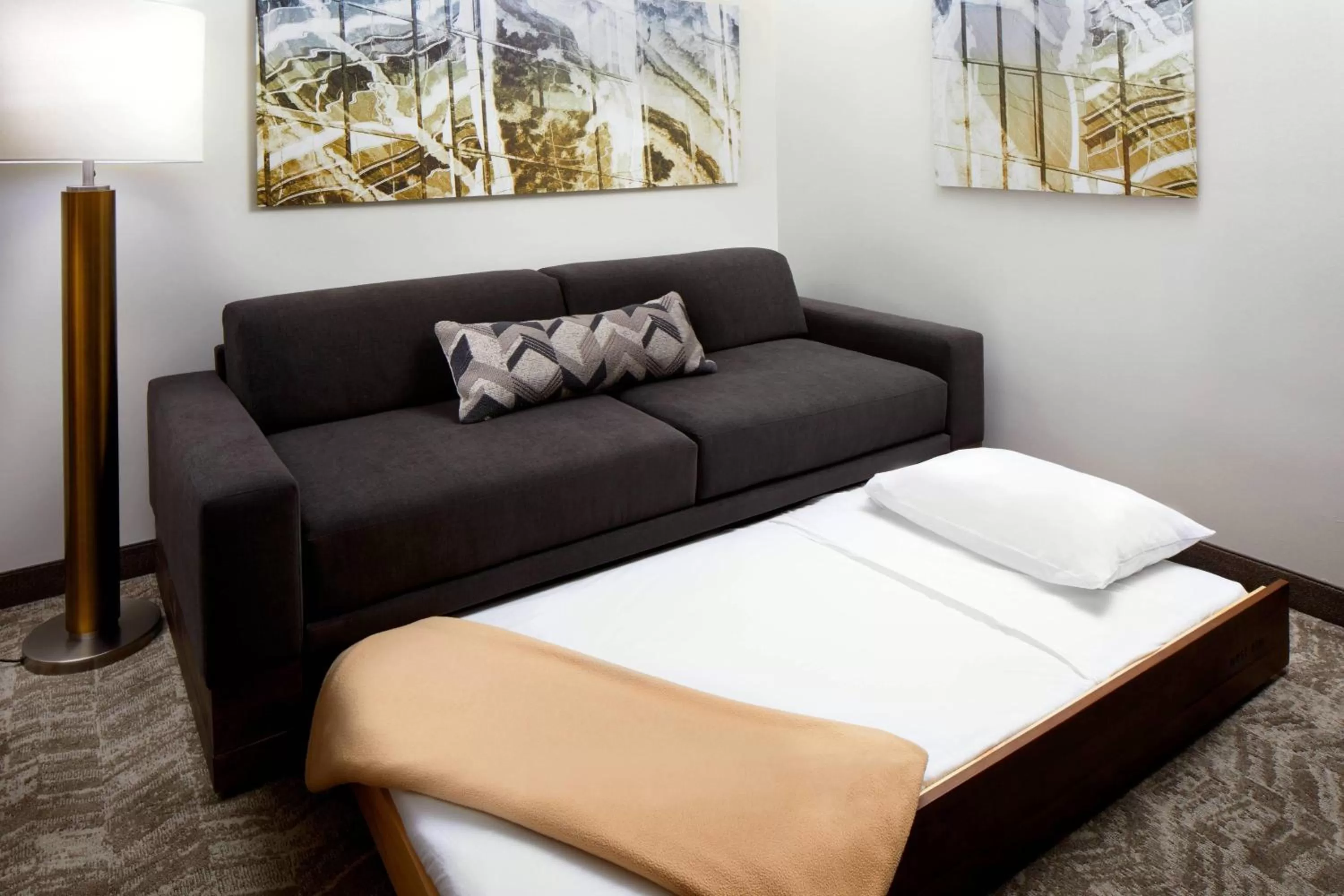 One-Bedroom Suite with Two Queen Beds, Trundle Bed and Adapted Tub - Mobility and Hearing Accessible in SpringHill Suites Houston NASA/Webster