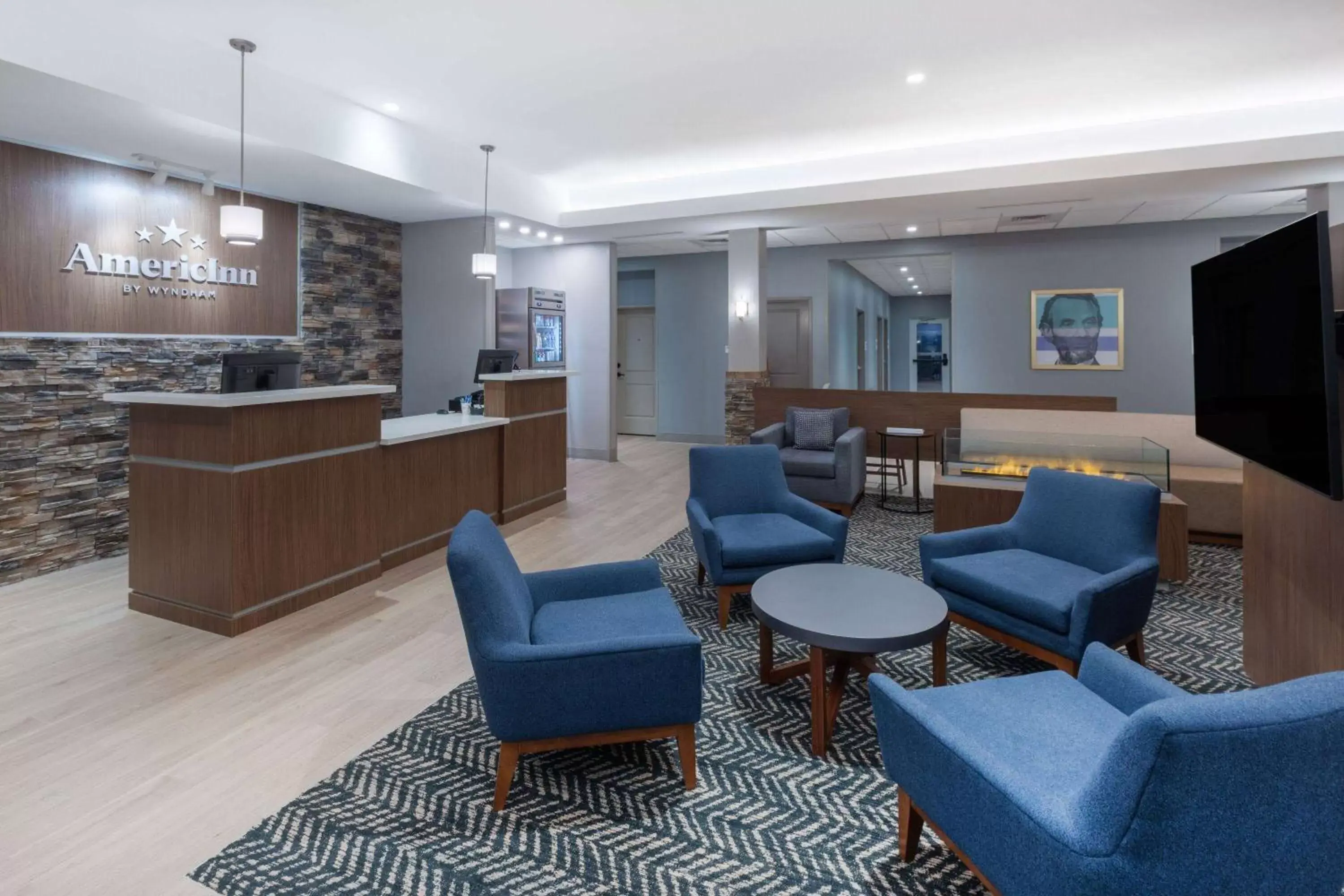 Lobby or reception, Lobby/Reception in AmericInn by Wyndham Mountain Home