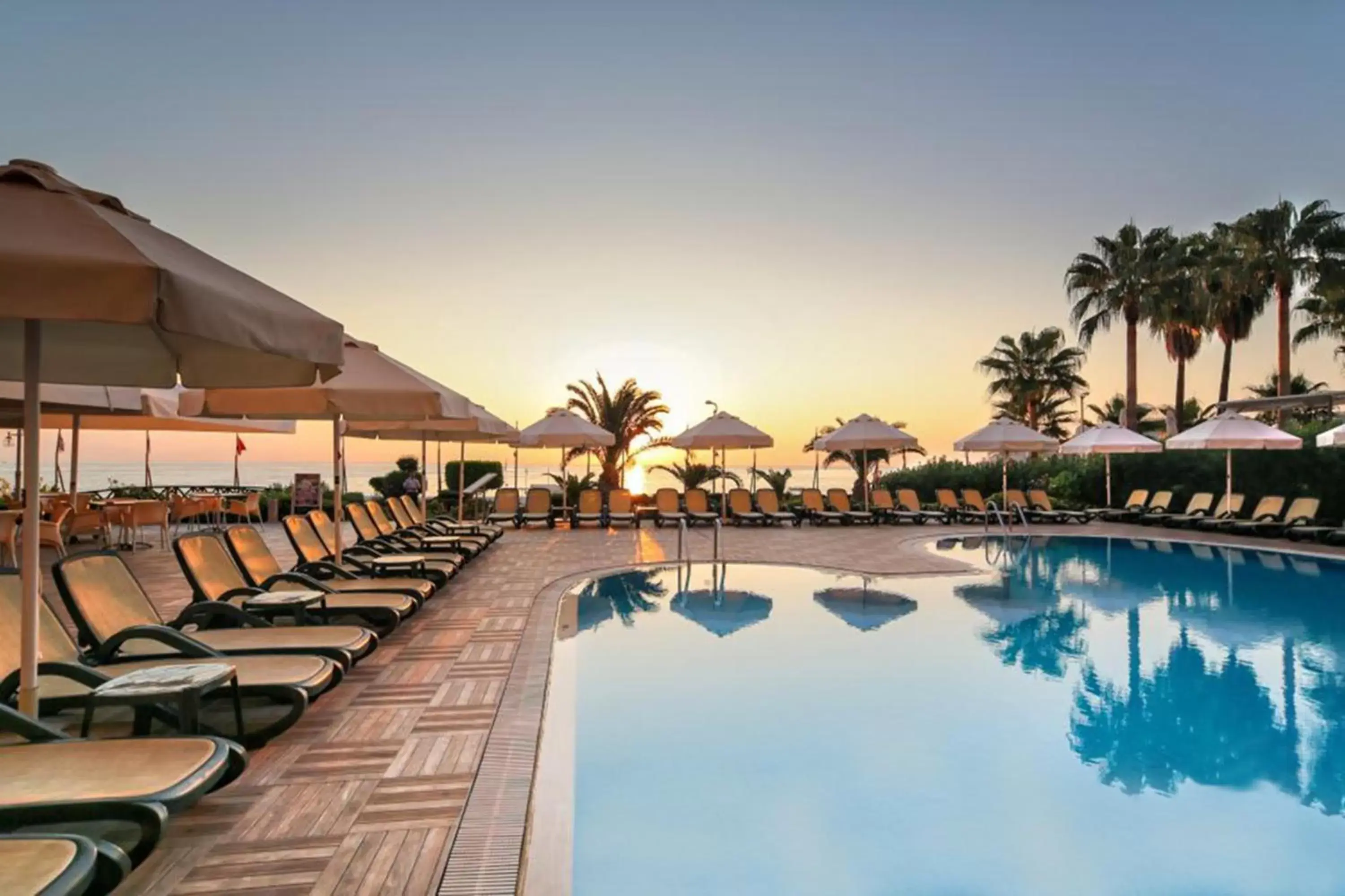 Patio, Swimming Pool in Golden Lotus Hotel