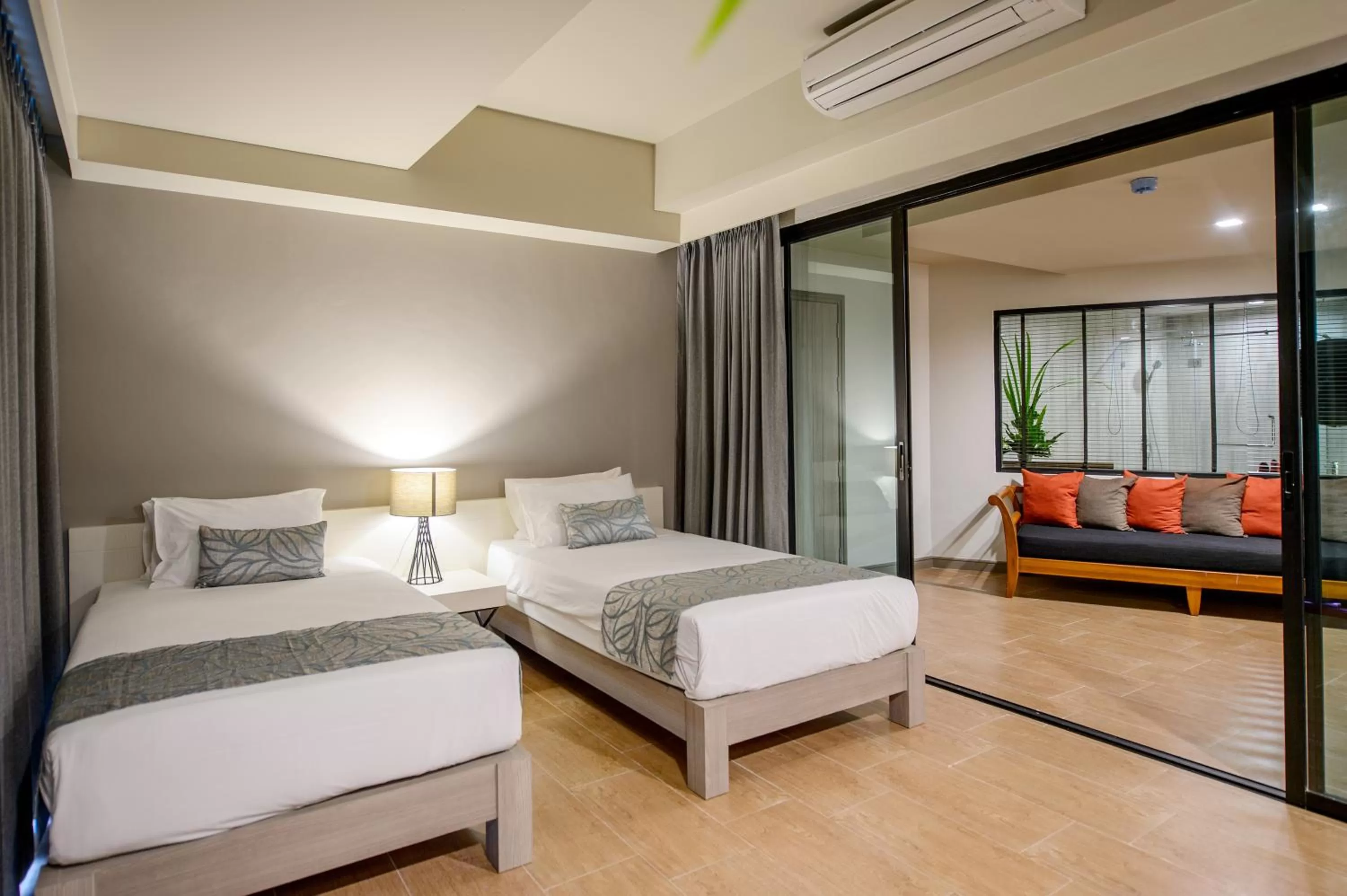 Living room, Bed in Krabi La Playa Resort