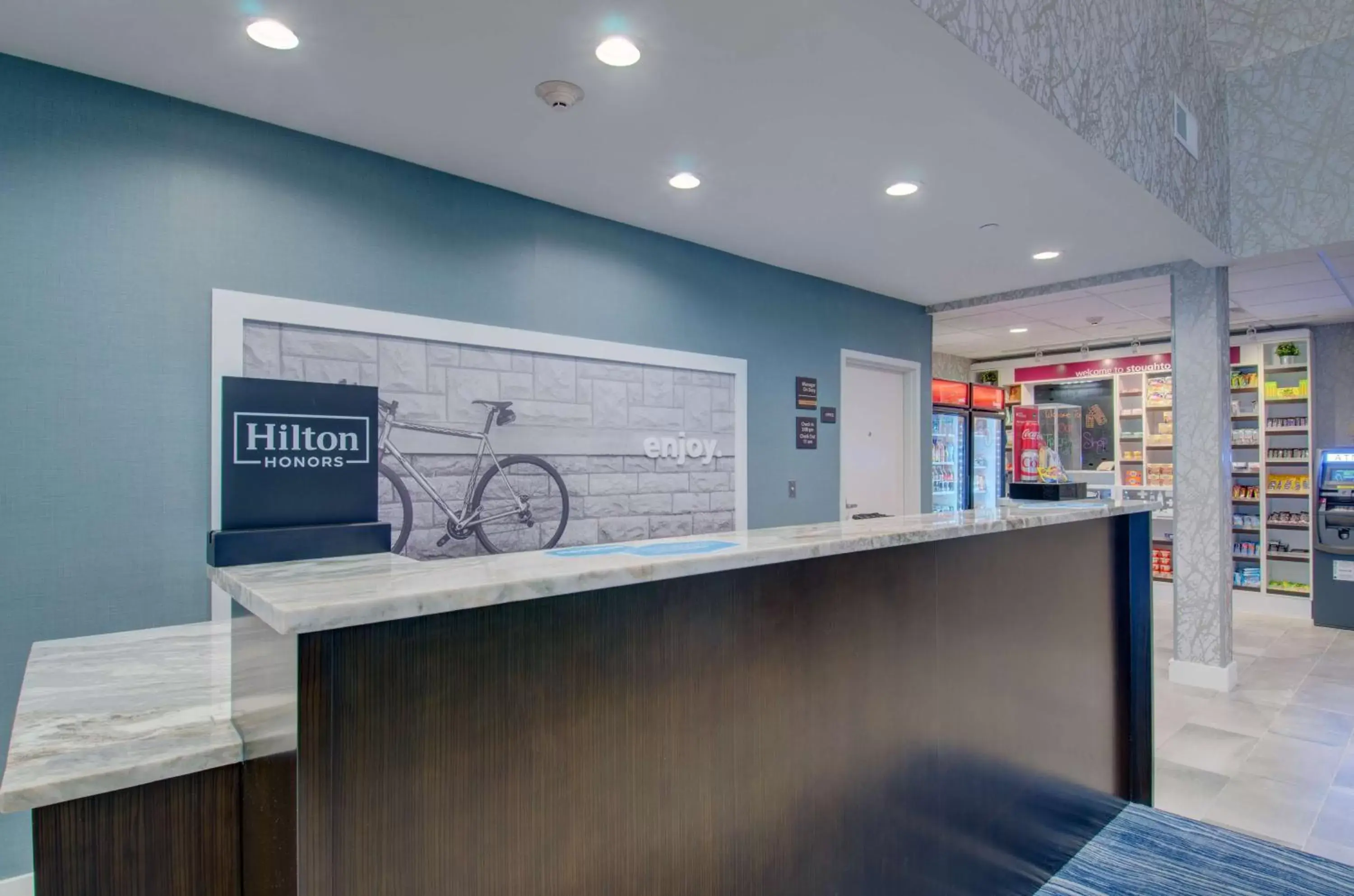 Lobby or reception, Lobby/Reception in Hampton Inn & Suites Boston/Stoughton, Ma