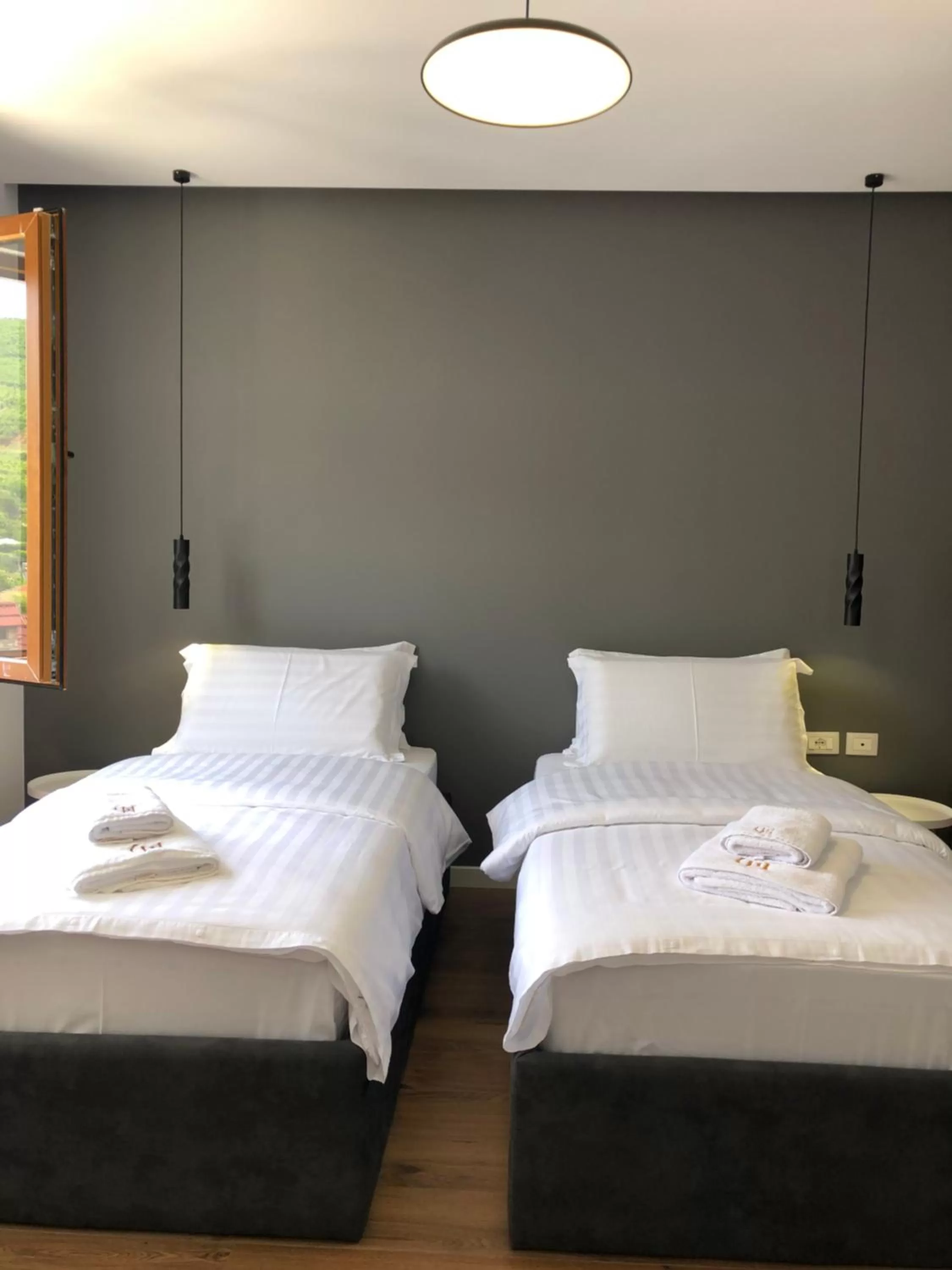 Bed in Grand Hotel Pogradec