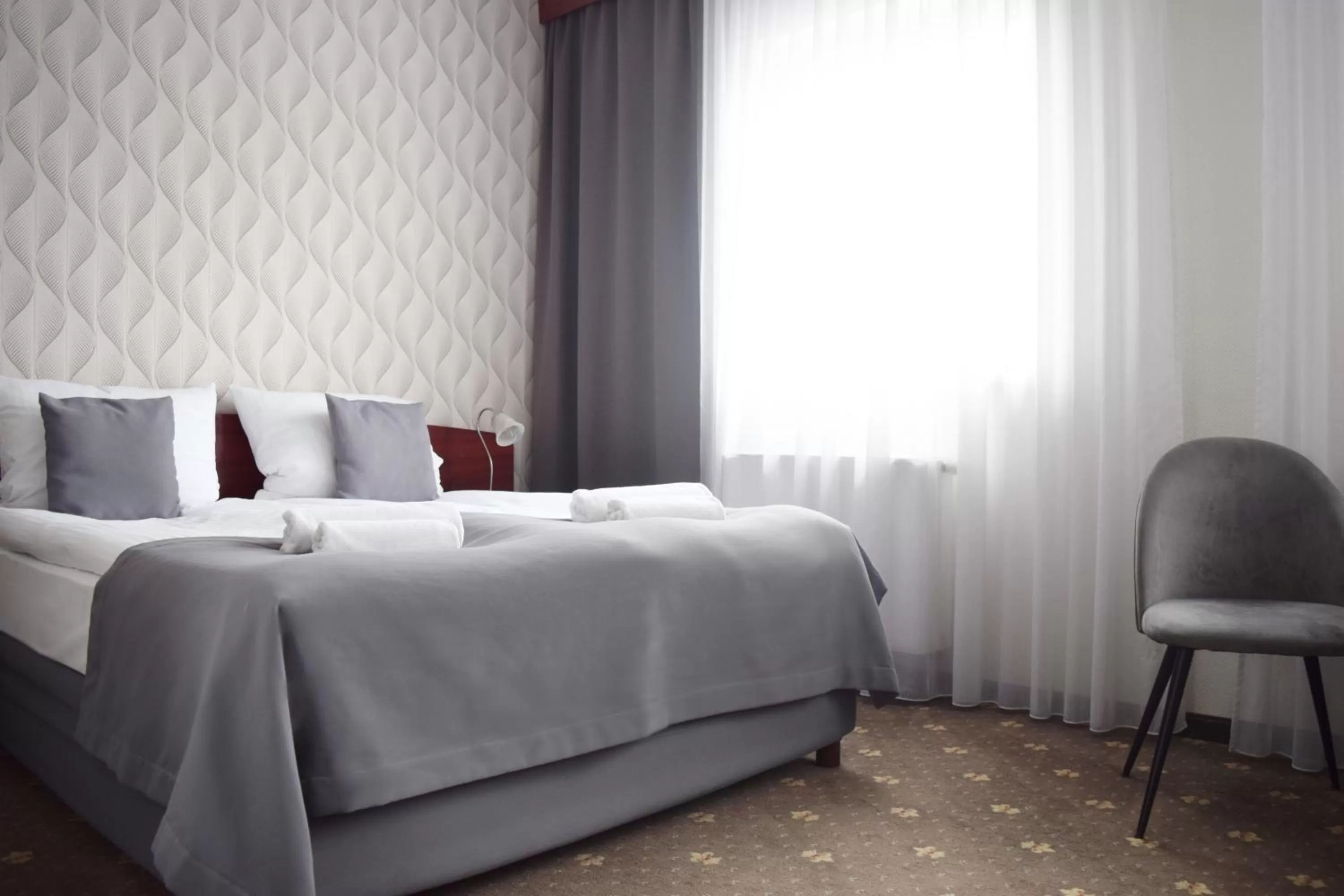 Bed in Hotel Maraton