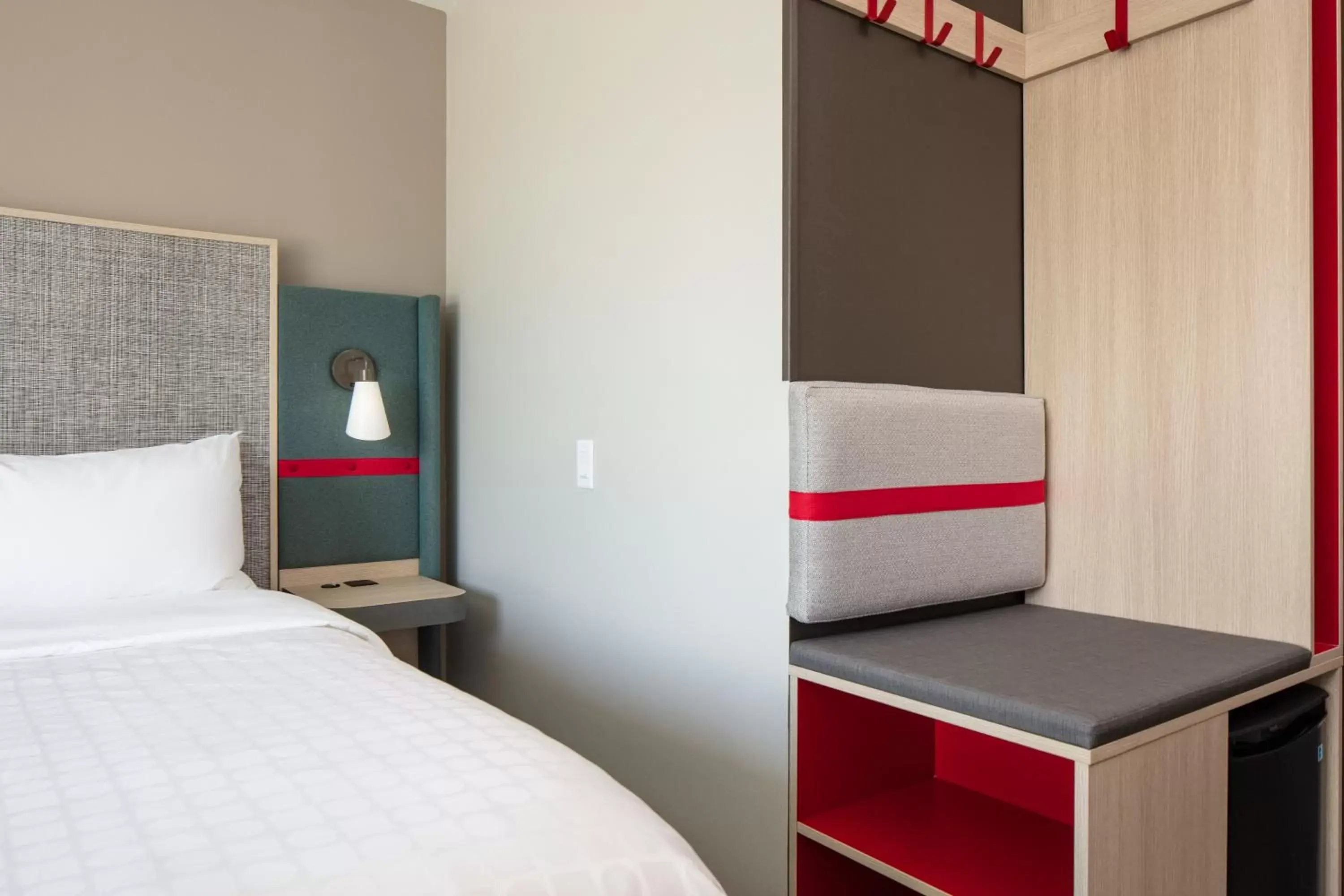 Decorative detail, Bed in avid hotels - Madison - Monona, an IHG Hotel