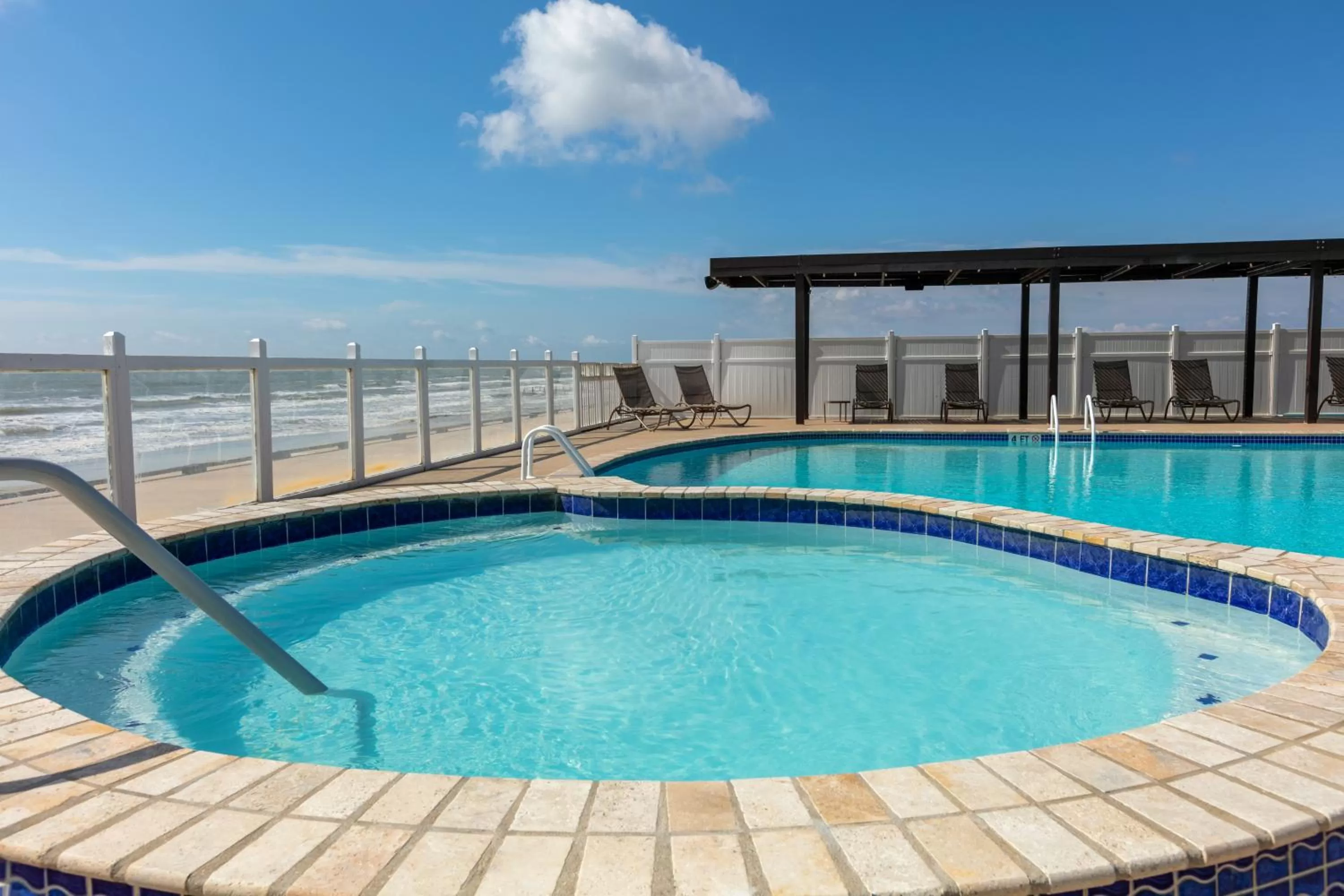 Swimming pool in Wyndham Corpus Christi Resort North Padre Island