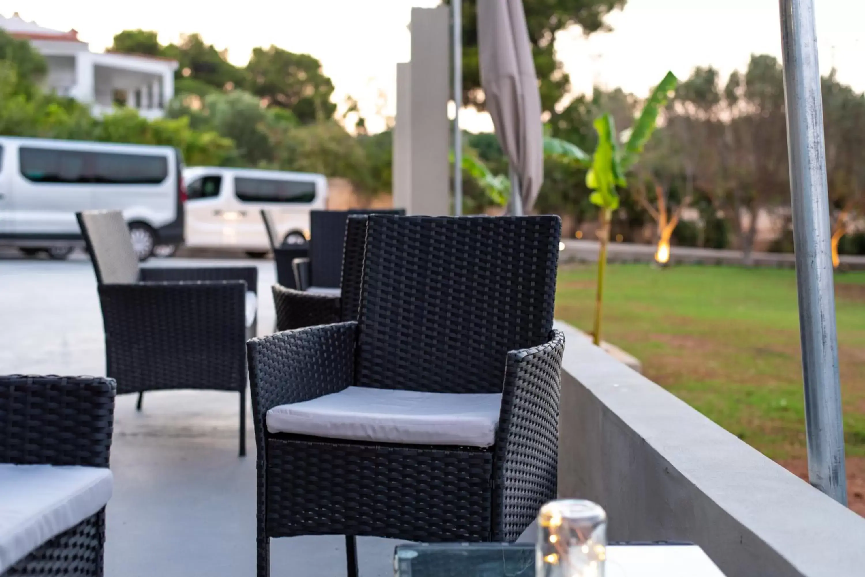 Patio in Airscape Hotel Free Shuttle From Athen's Airport