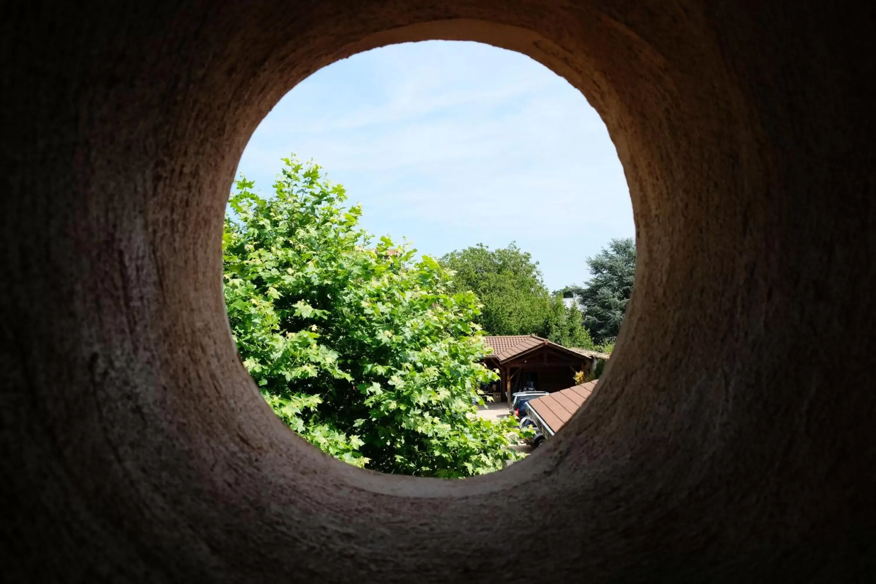 Garden view in Hôtel Au Coq Dort Spa