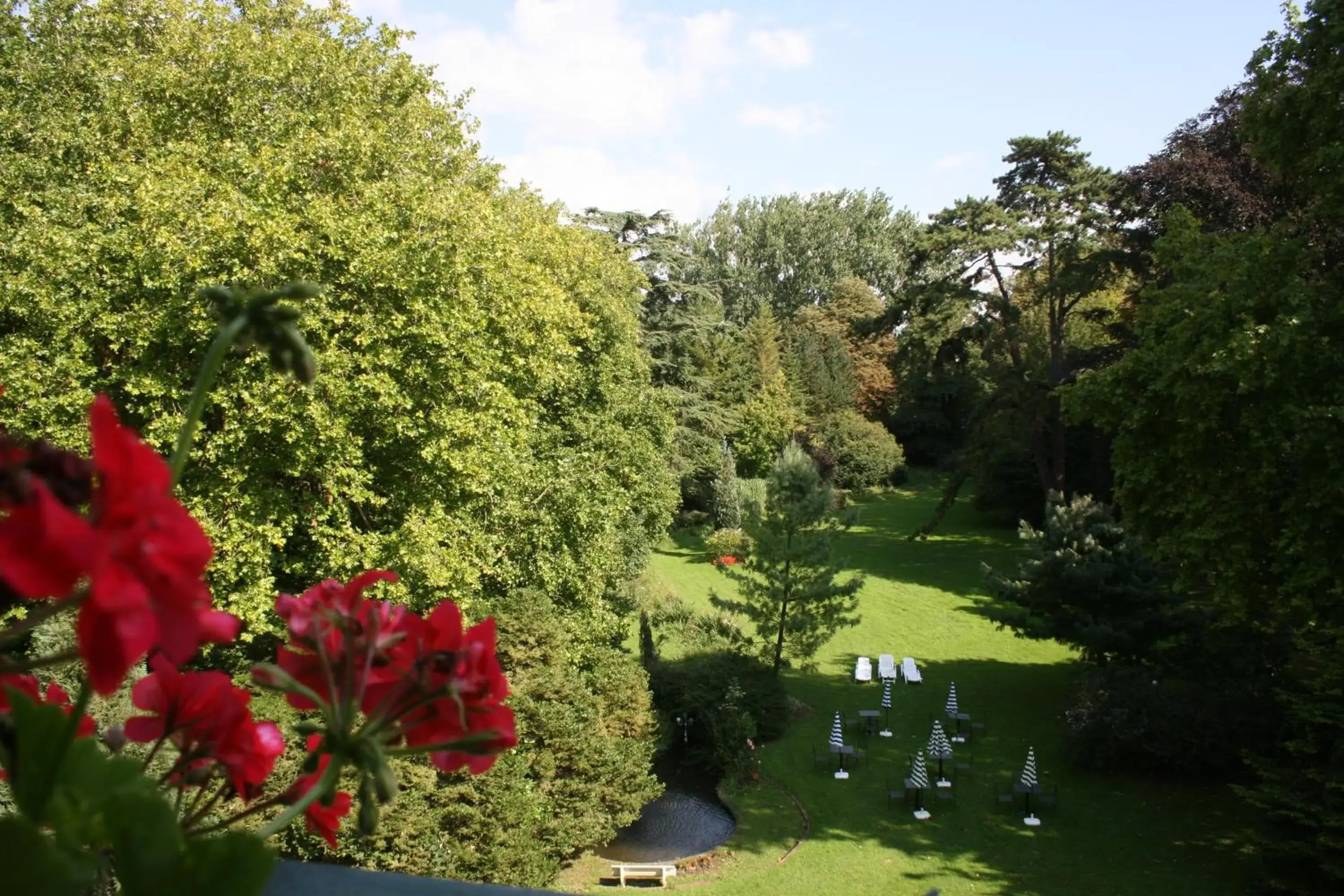 Garden in Hotel Belle Isle Sur Risle