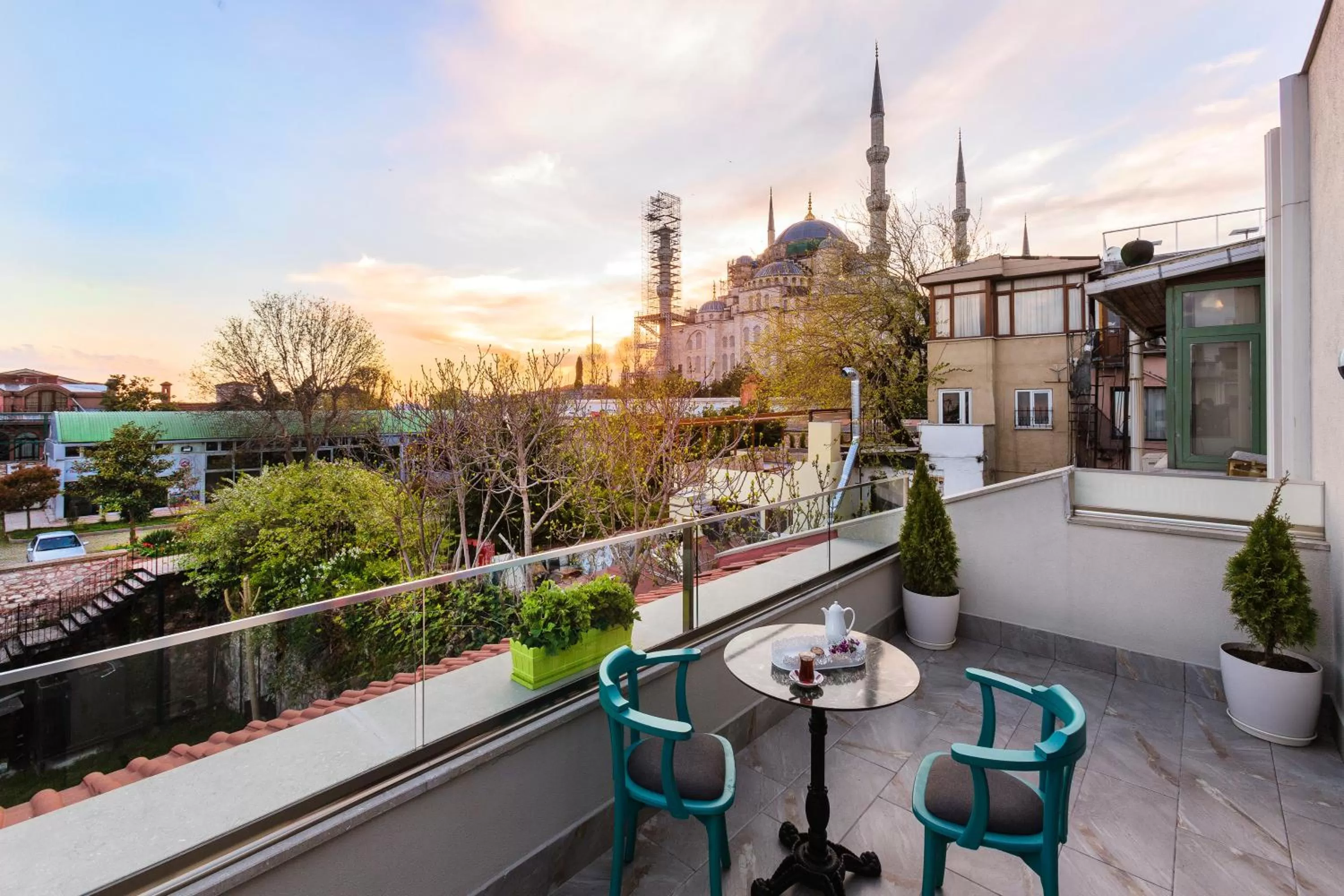 Balcony/Terrace in Obelisk Hotel & Suites