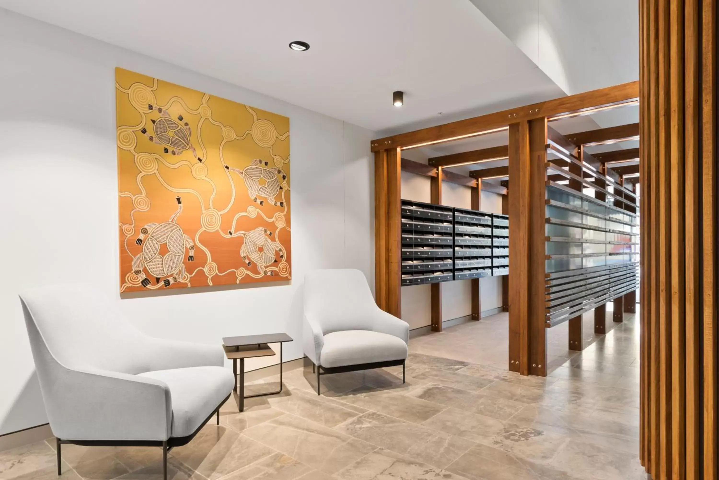 Lobby or reception, Seating Area in Ivy and Eve Apartments by CLLIX