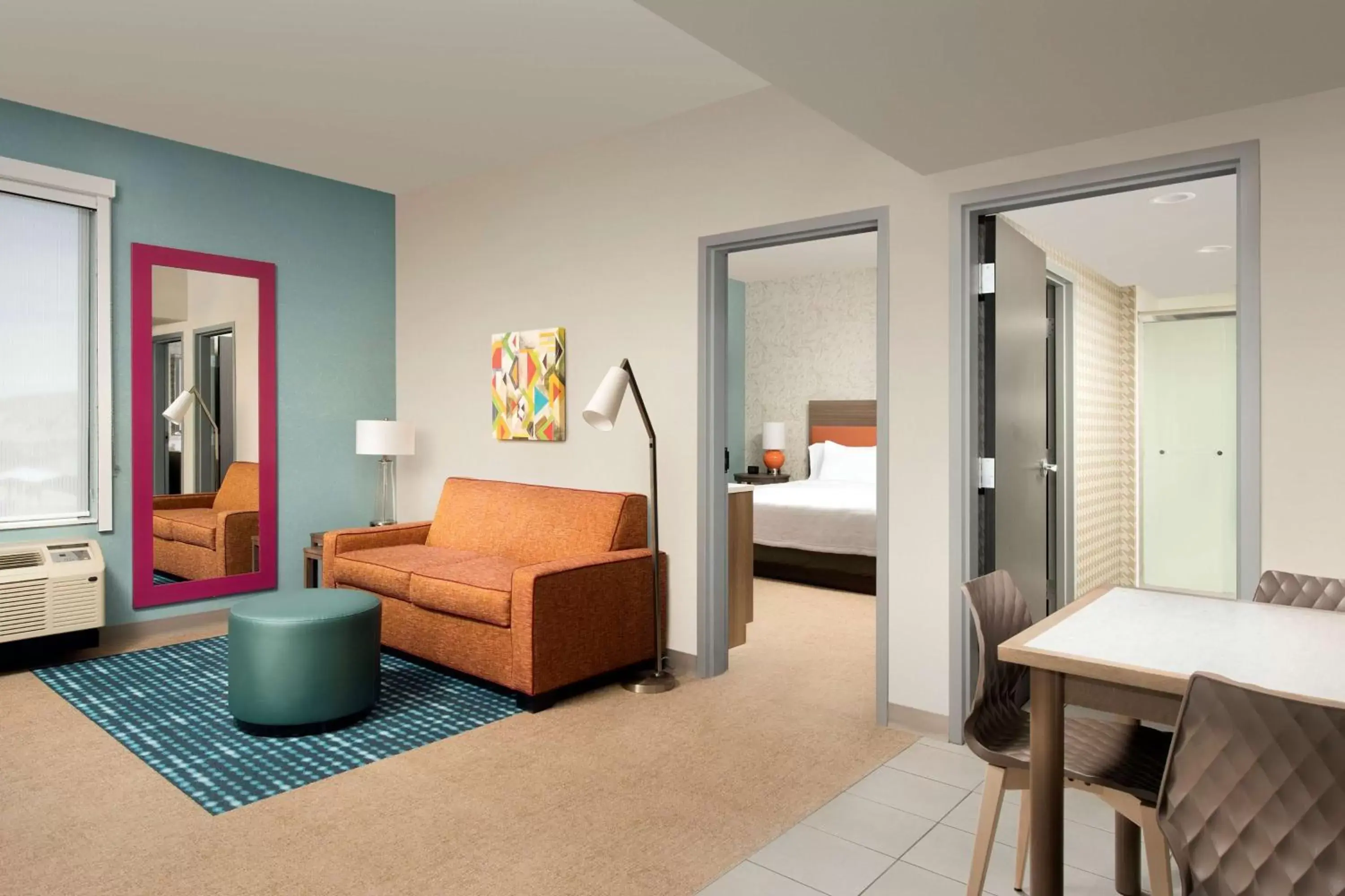 Living room, Bed in Home2 Suites By Hilton Las Cruces Living room, Bed in Home2 Suites By Hilton Las Cruces