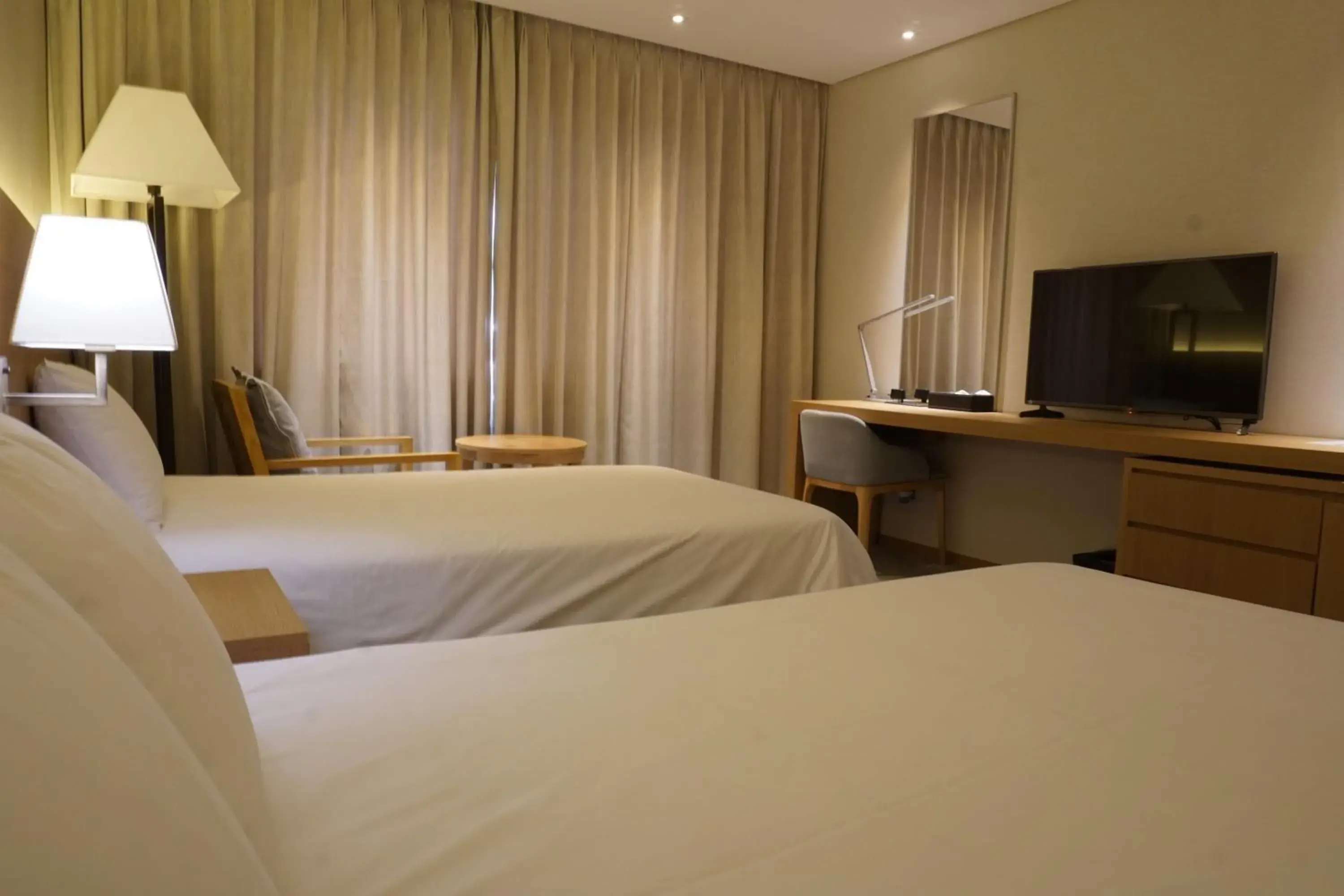 Photo of the whole room, Bed in Astar Hotel Jeju