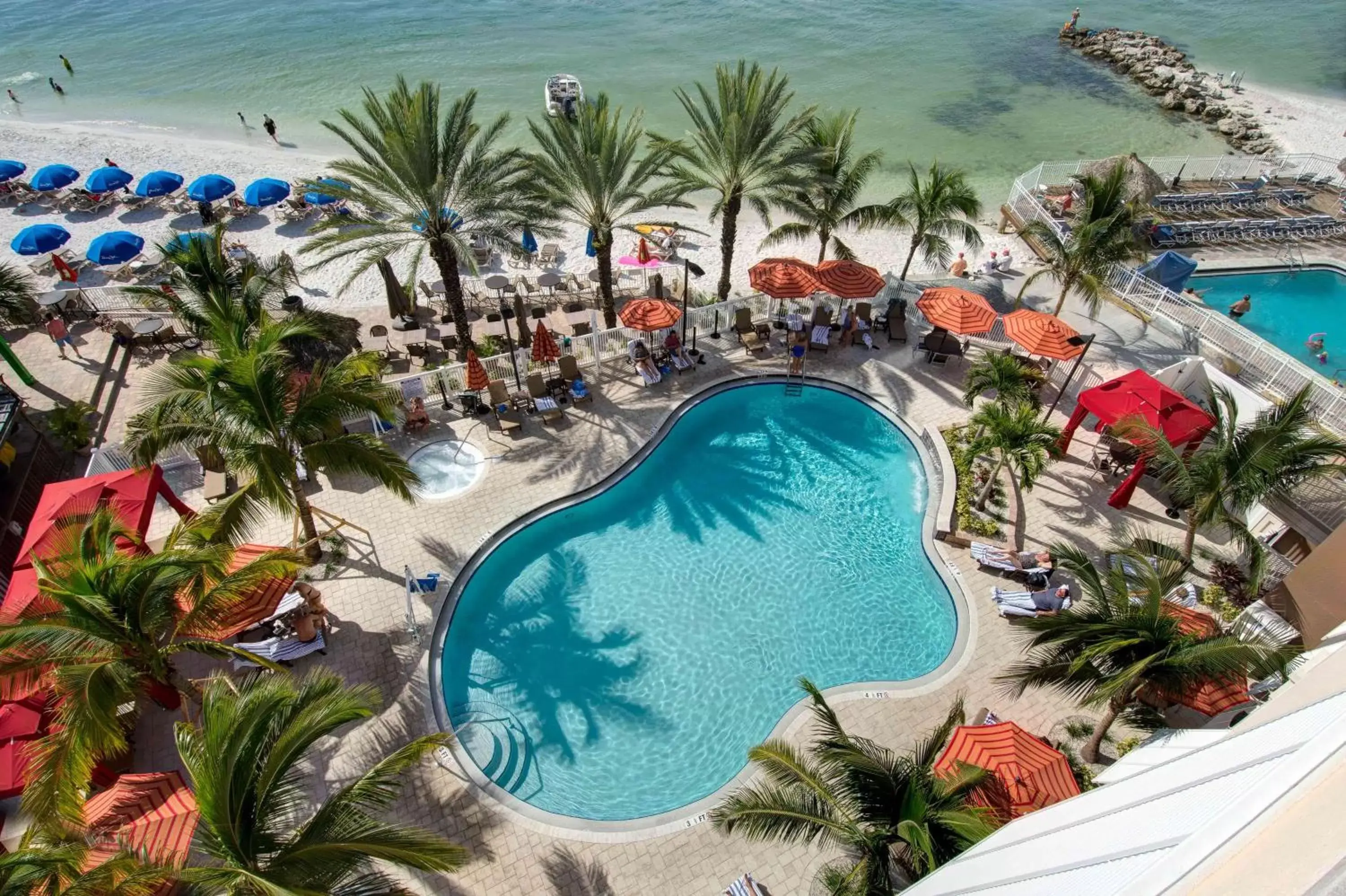 Pool View in Hampton Inn and Suites Clearwater Beach