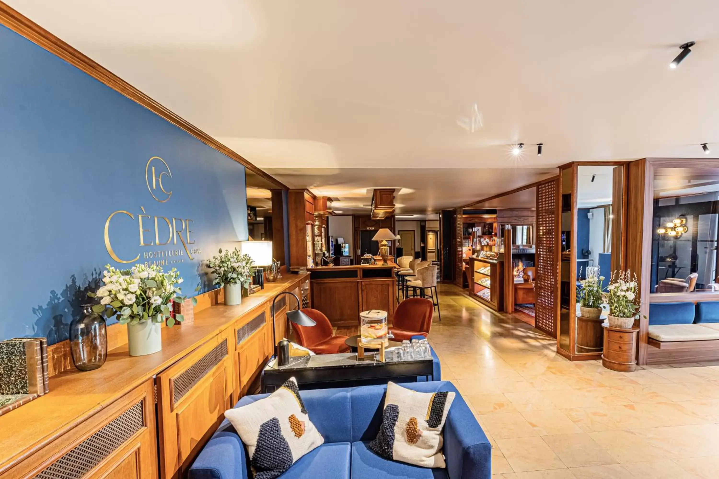 Lobby or reception, Restaurant/Places to Eat in Hostellerie Cèdre & Spa Beaune