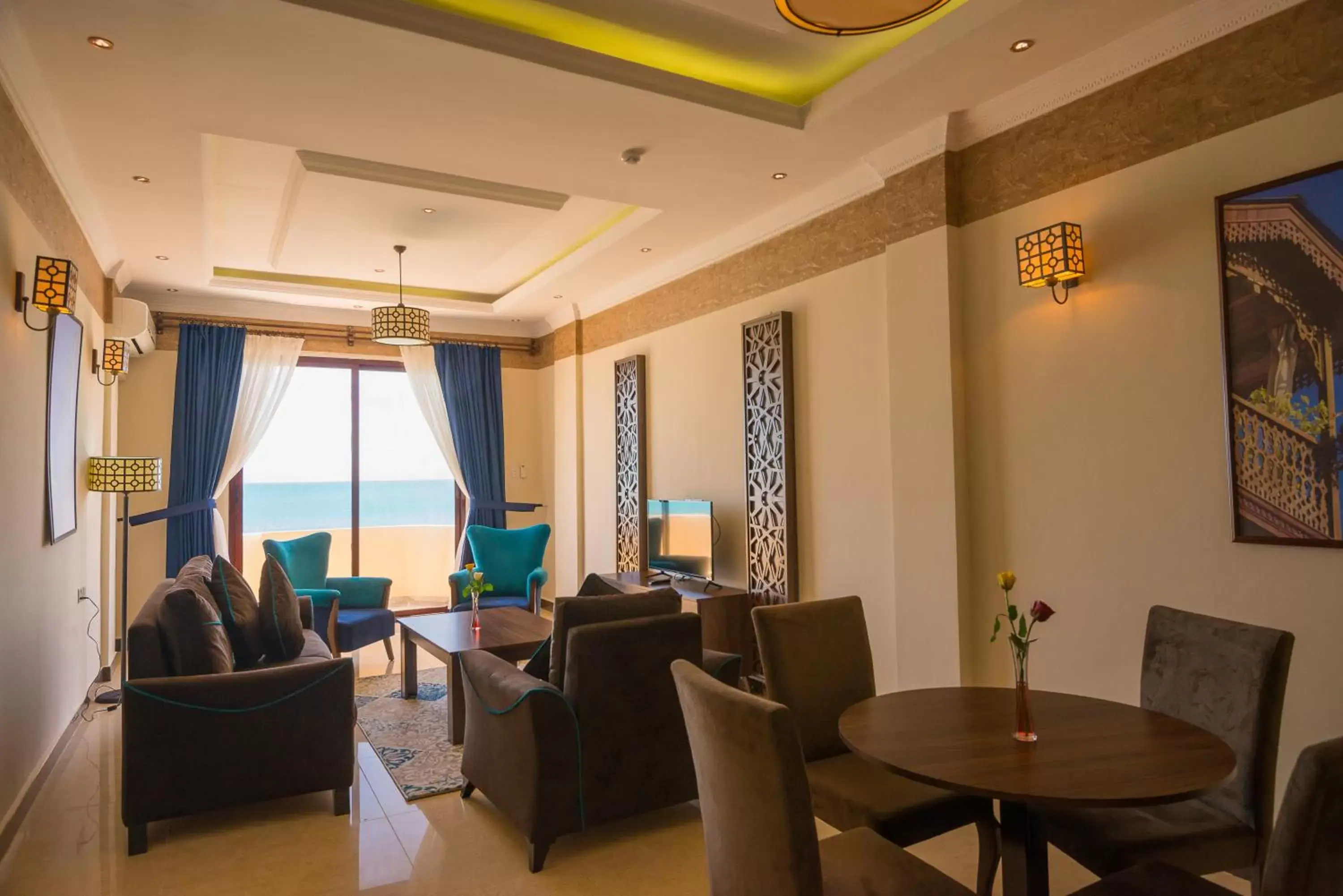 Seating area in Golden Tulip Zanzibar Resort