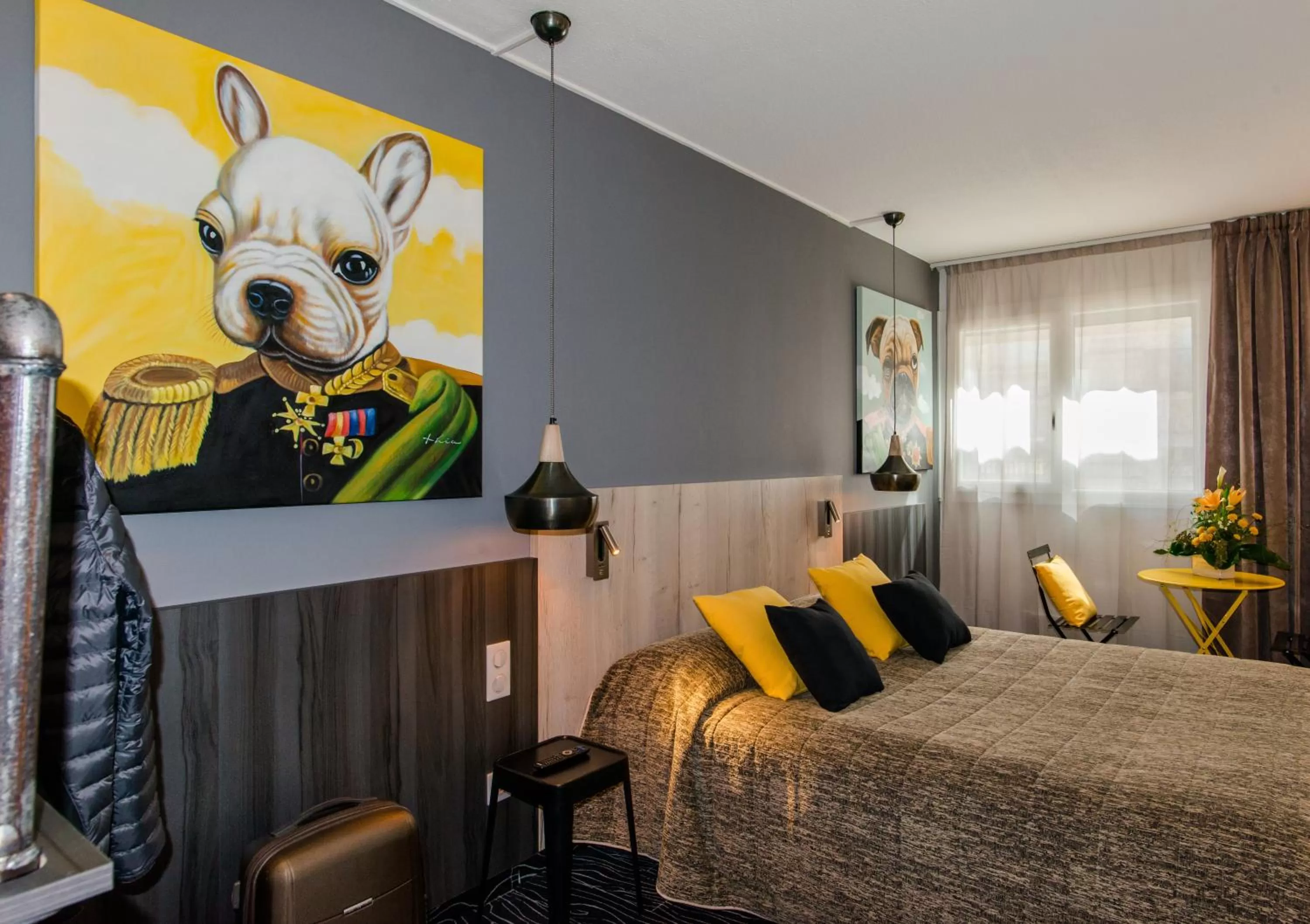 Bedroom, Bed in Cit'Hotel Stim'Otel