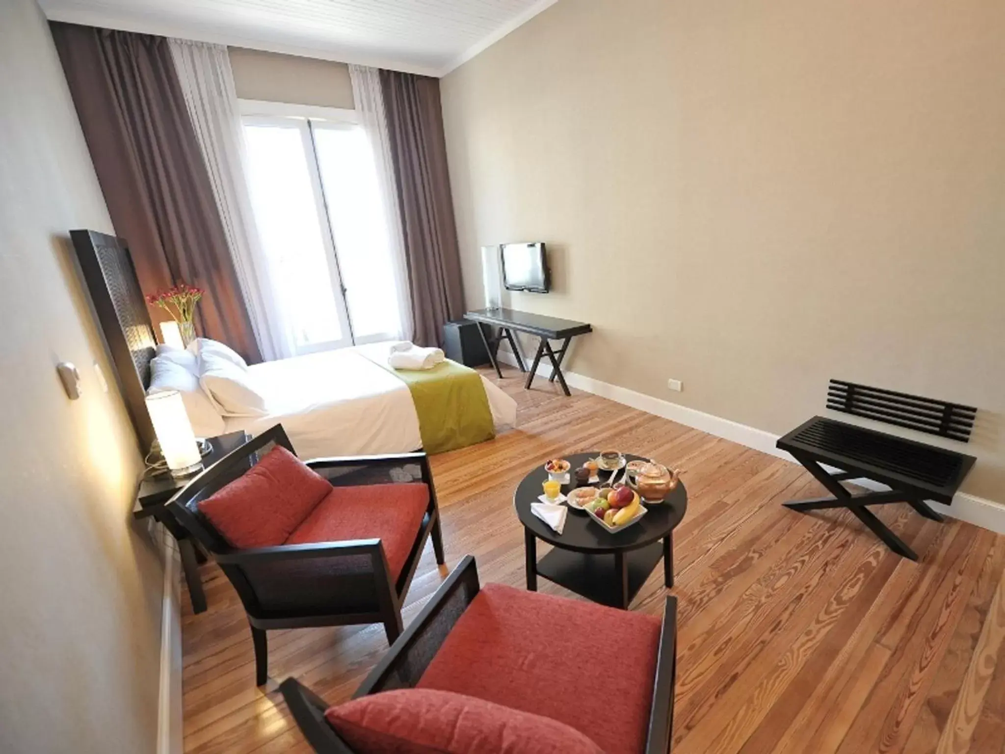 Dining area, Bed in Patios de San Telmo Dining area, Bed in Patios de San Telmo