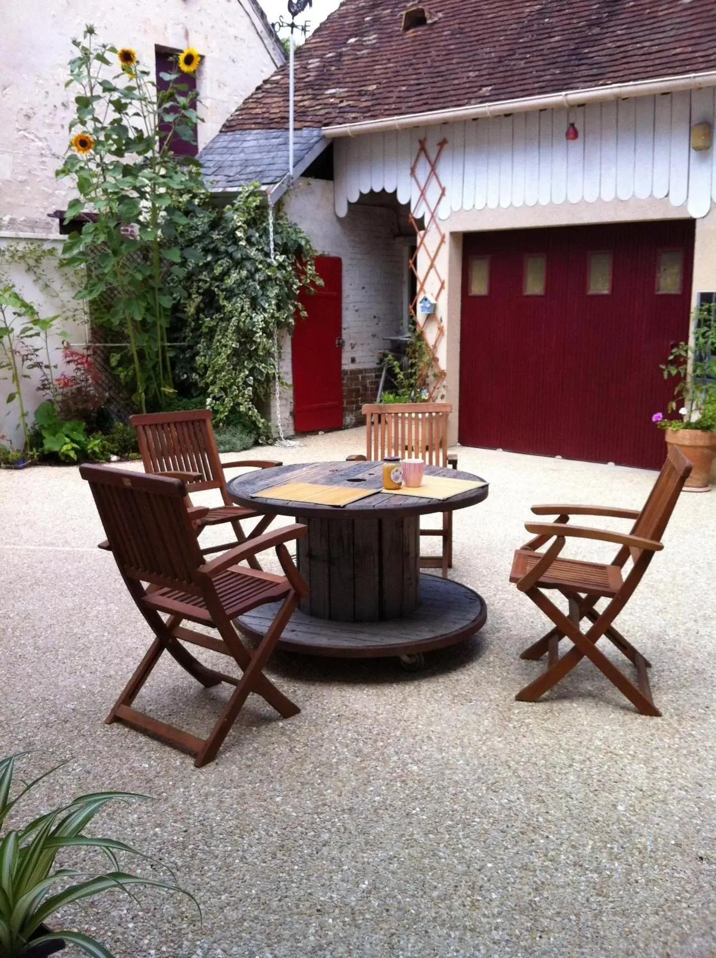 Patio in Chambre-studio Le 42