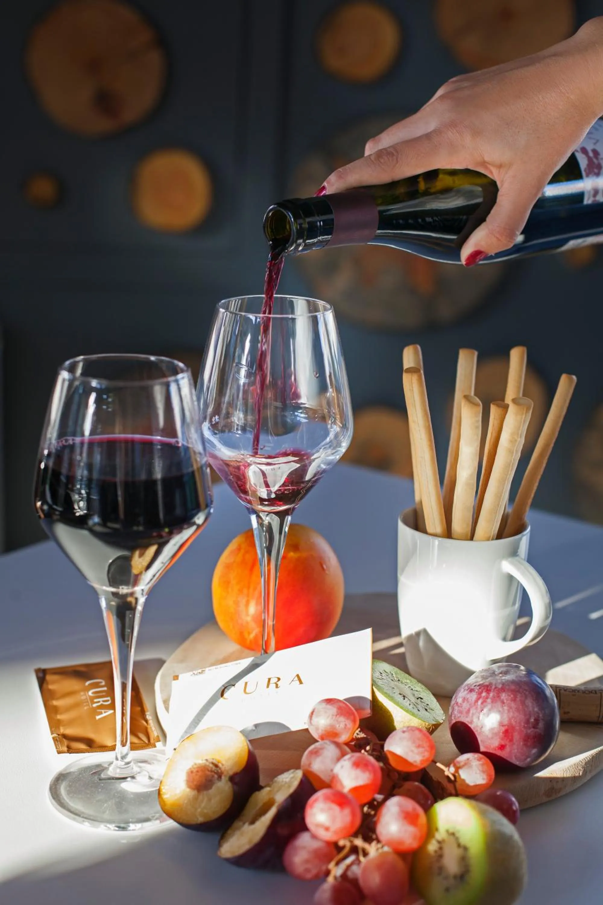 Decorative detail in Hotel Cura