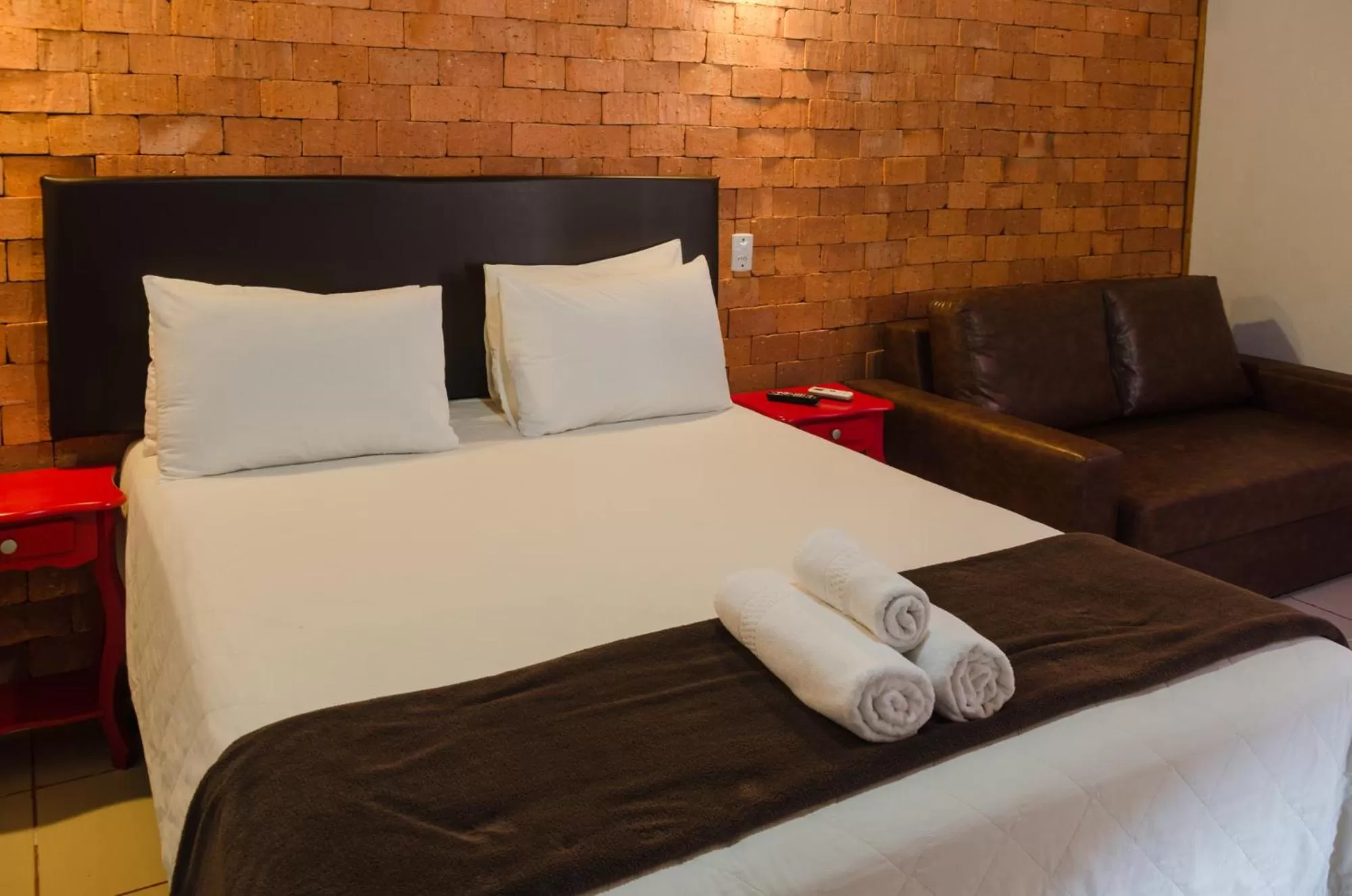 Bed in Pousada Ilha da Magia