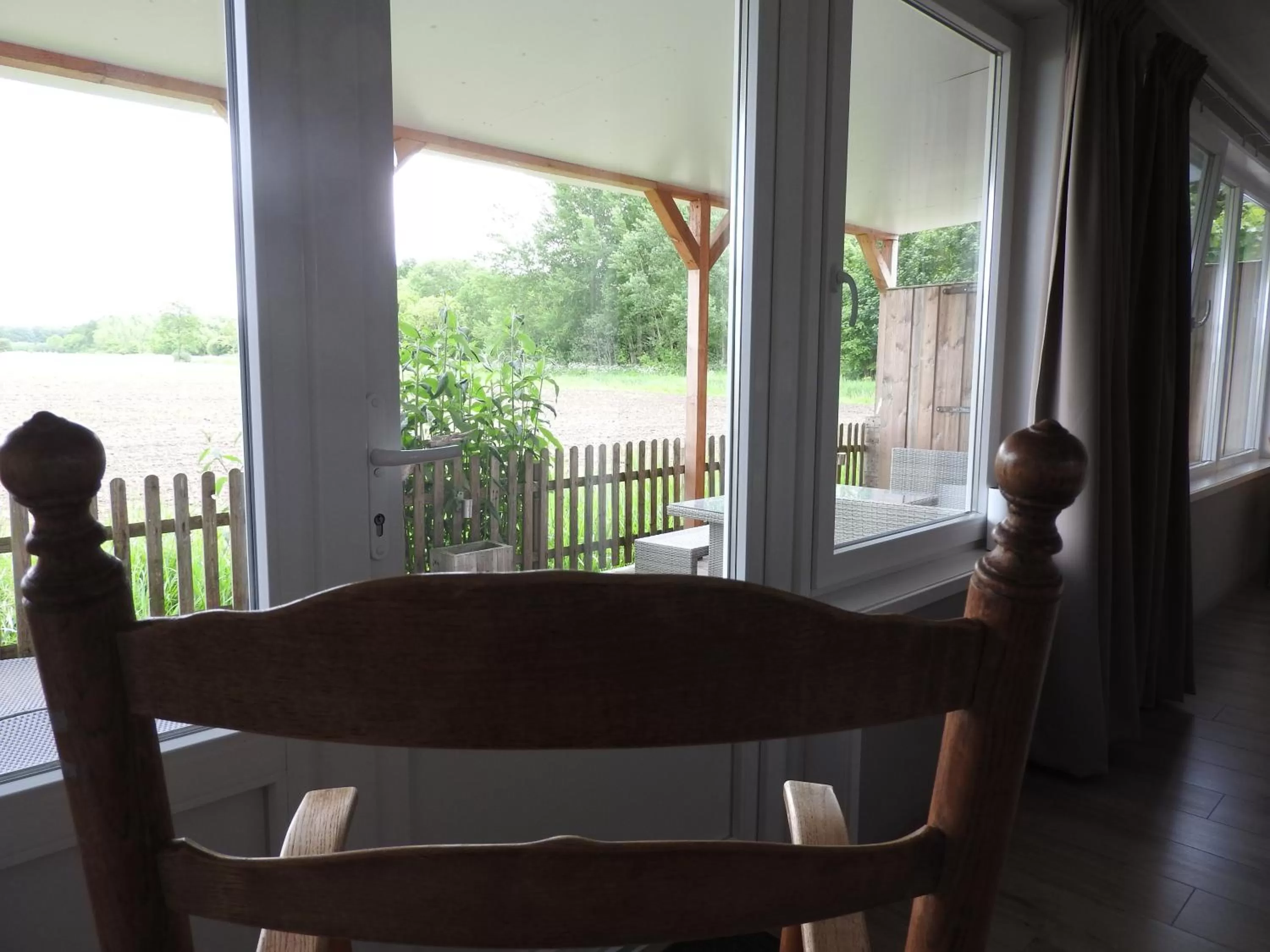 Garden view in Bed & Breakfast Boszicht Leeuwarden