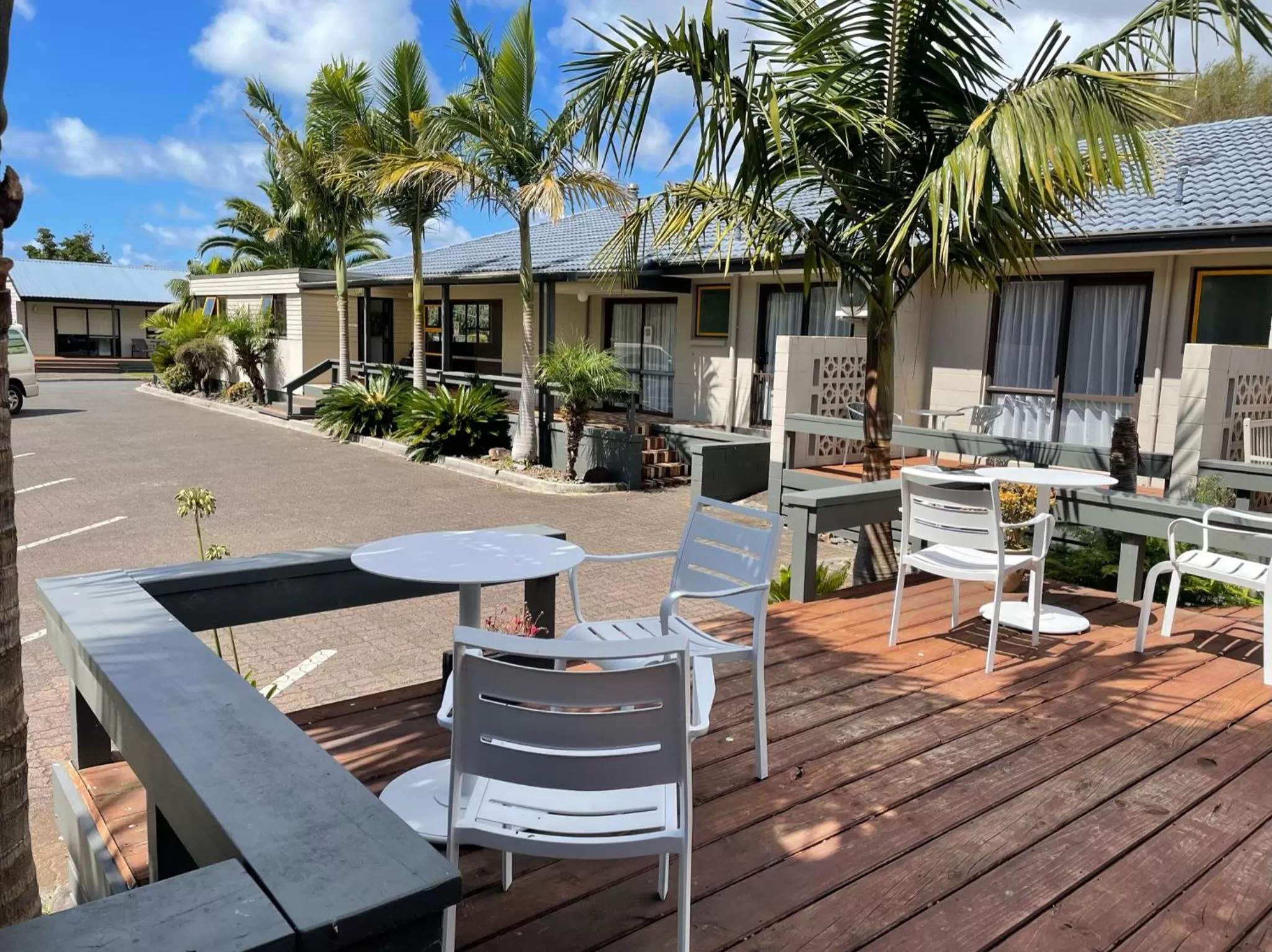 Patio in Aotearoa Lodge