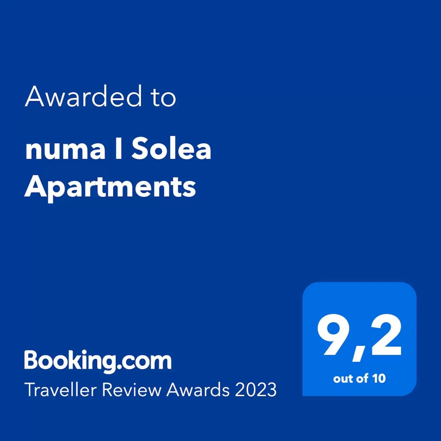 Logo/Certificate/Sign, Logo/Certificate/Sign/Award in numa I Solea Apartments