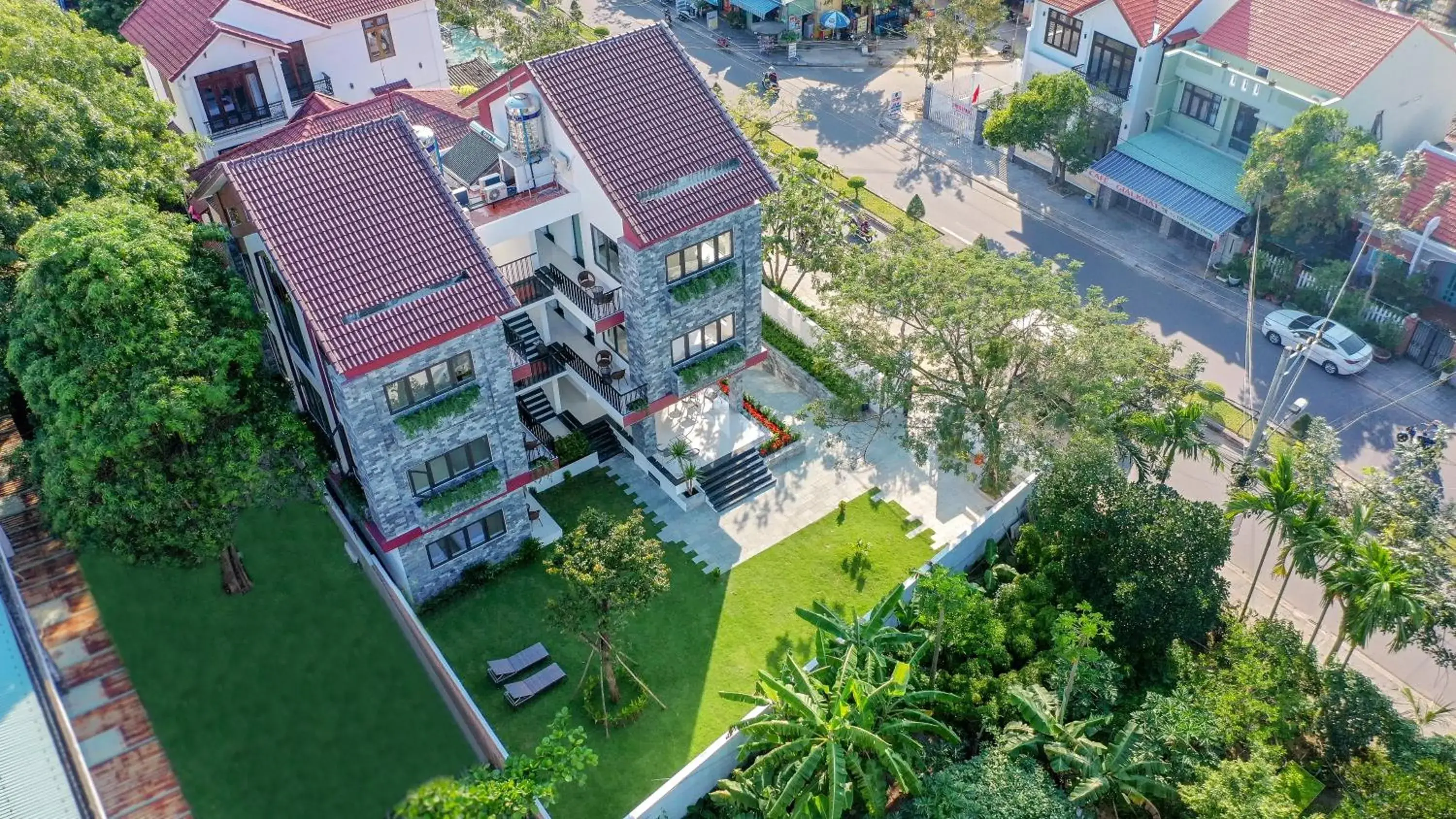 Property building, Bird's-eye View in Bespoke Villa Hoian